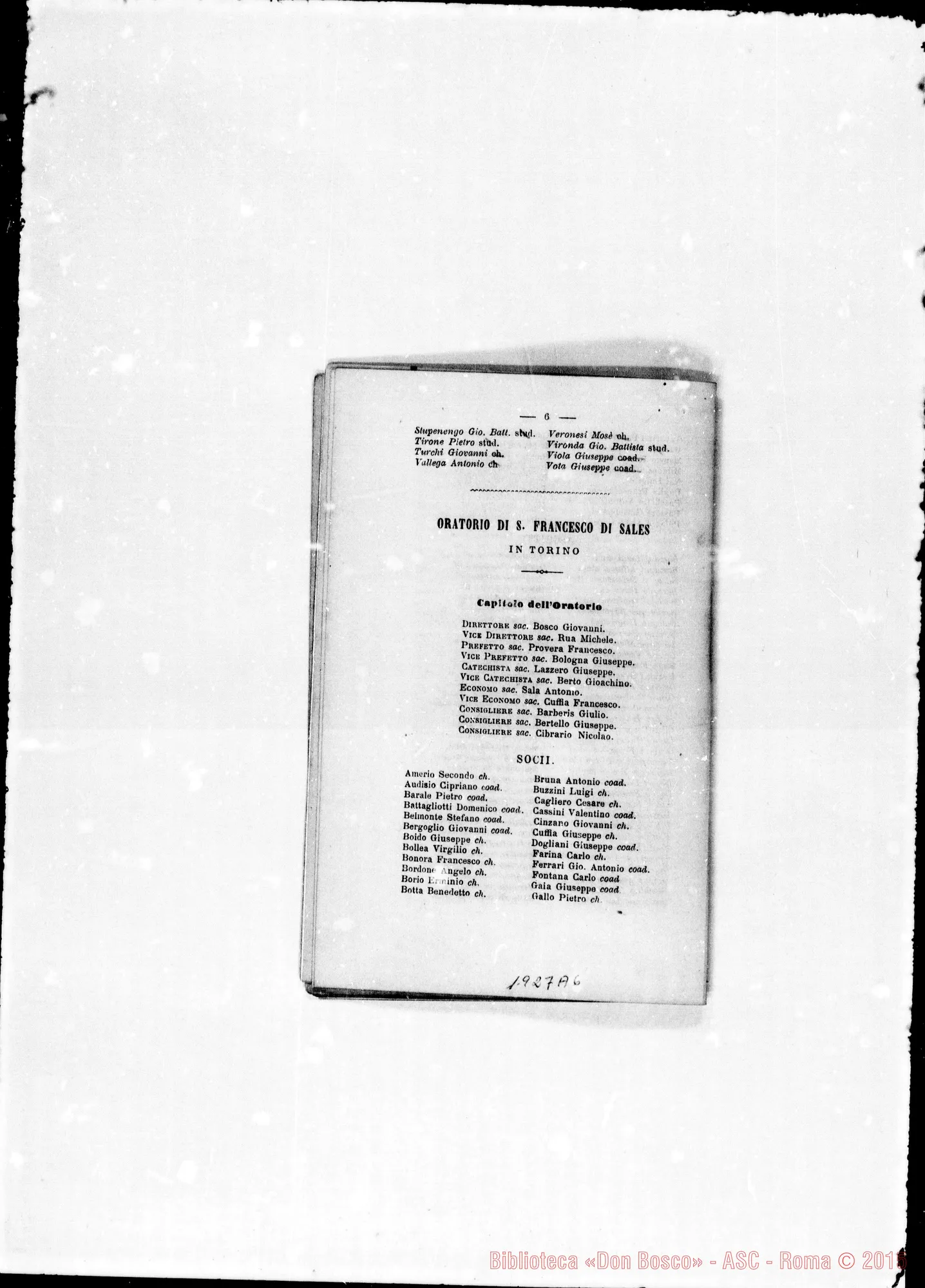 Fotogramma A 6 — 1873 Seguono le note necrologiche