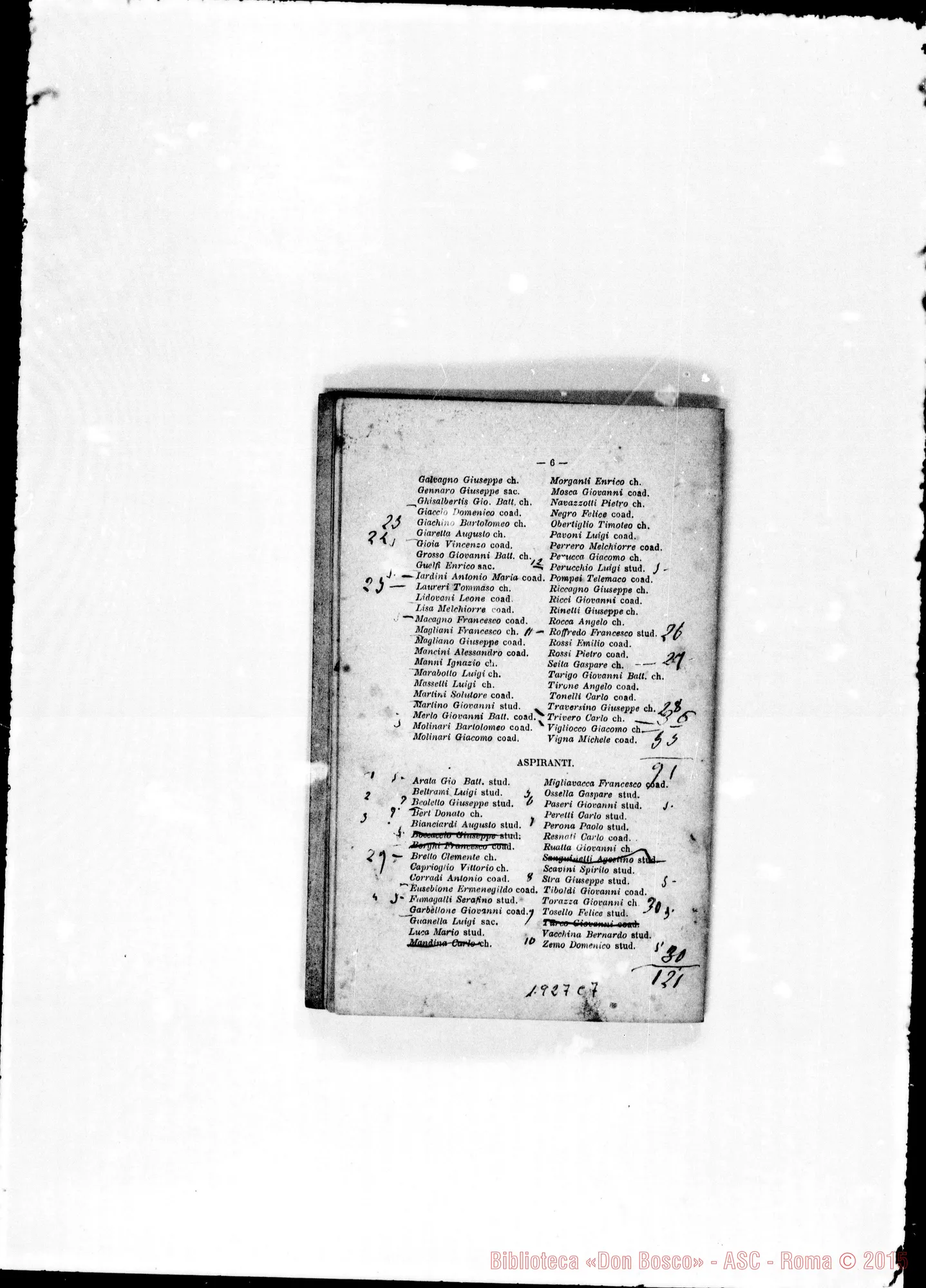 Fotogramma C 7 — 1875 Ms. Bosco in prima pagina. Lettera circolare e piccola biografia dei salesiani defunti nell’anno scorso