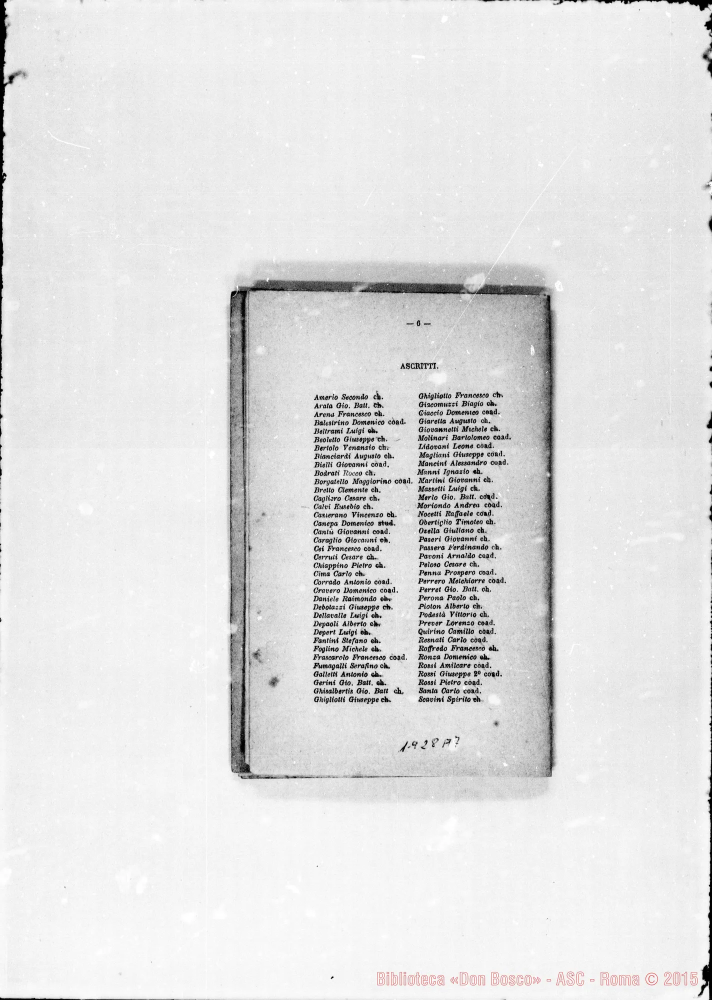 Fotogramma A 7 — 1876 Prima Casa in America: «S. Nicolás de los Arroyos»