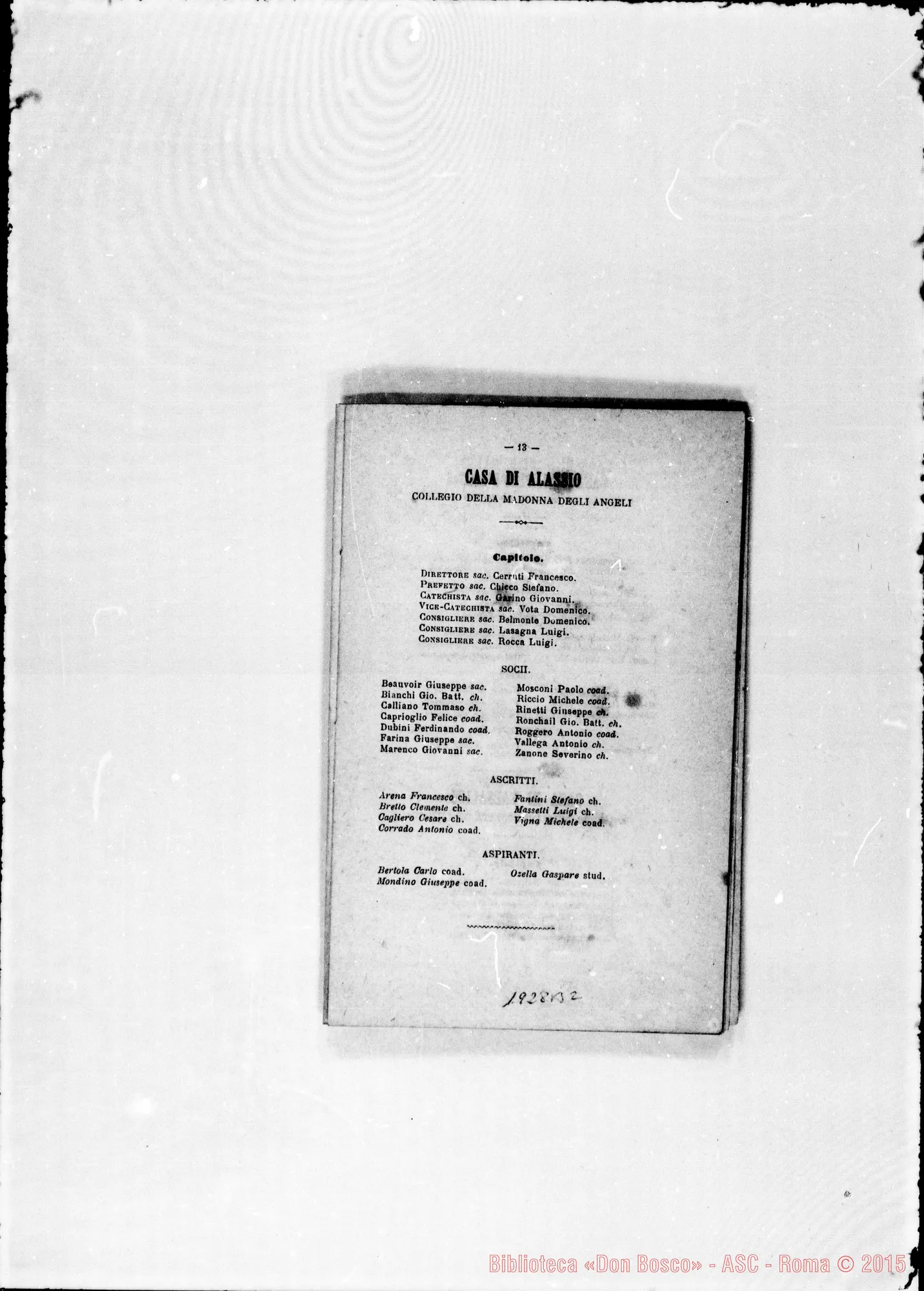 Fotogramma B 2 — 1876 Prima Casa in America: «S. Nicolás de los Arroyos»