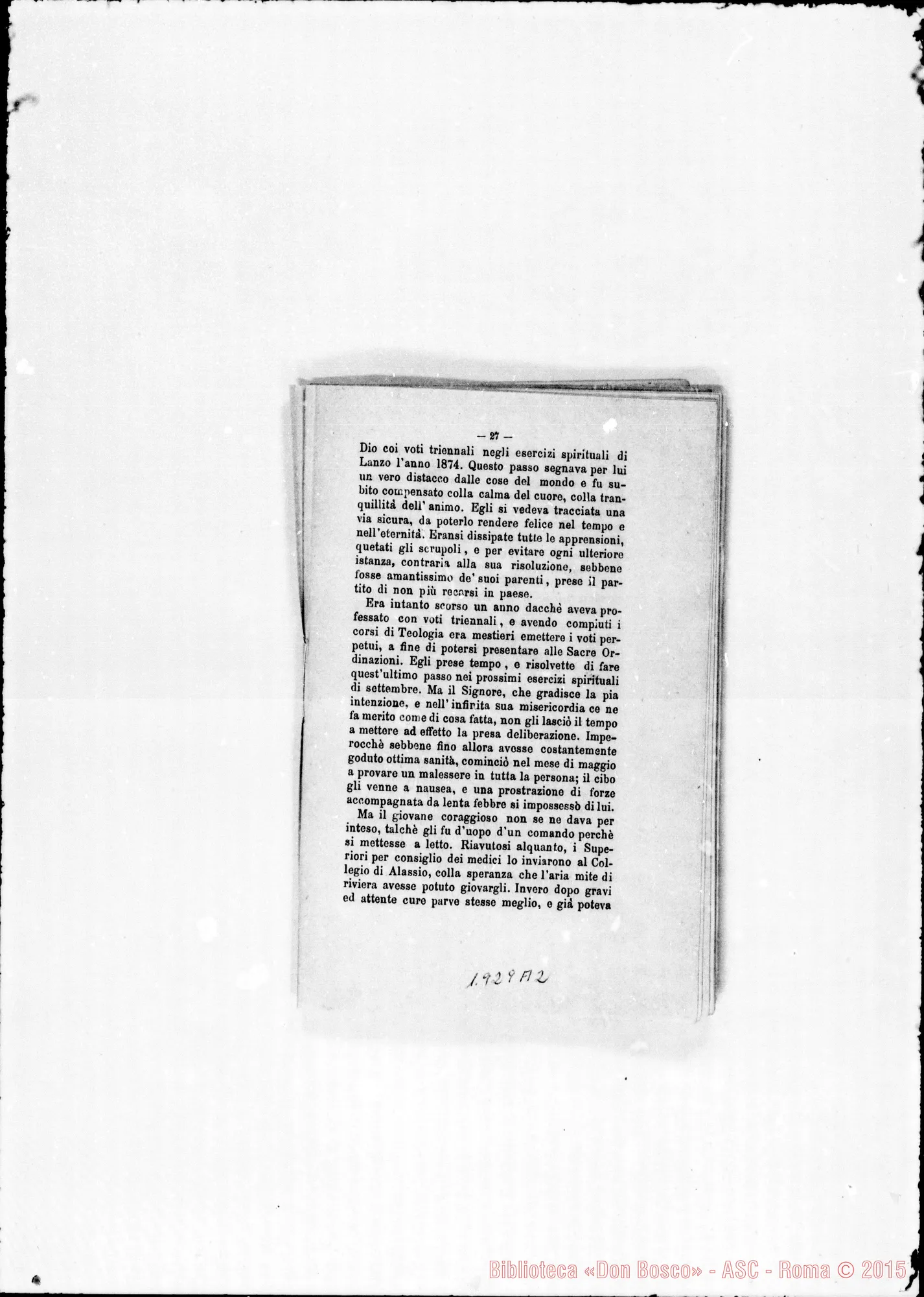 Fotogramma A 2 — 1877 Appaiono le Province Romana E Americana. Appare anche la carica d’archivista nella persona di D. Berto Gioachino