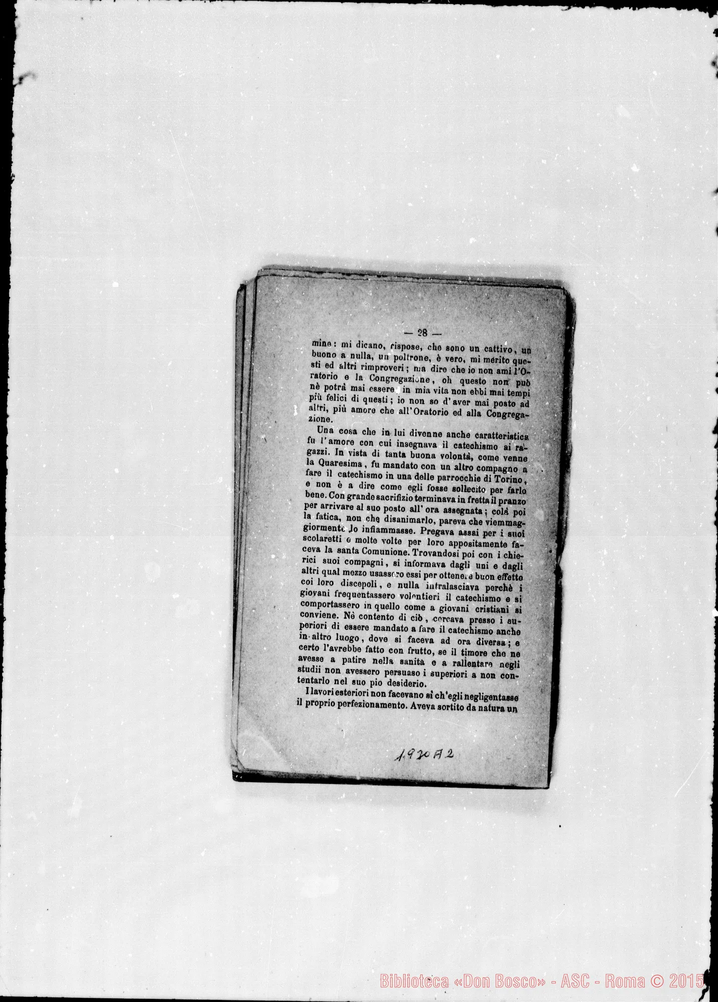 Fotogramma A 2 — 1878 Note autogr. Bosco. Ispettorie: Piemontese- Ligure- Americana- Romana. Note autogr. di D. Rua