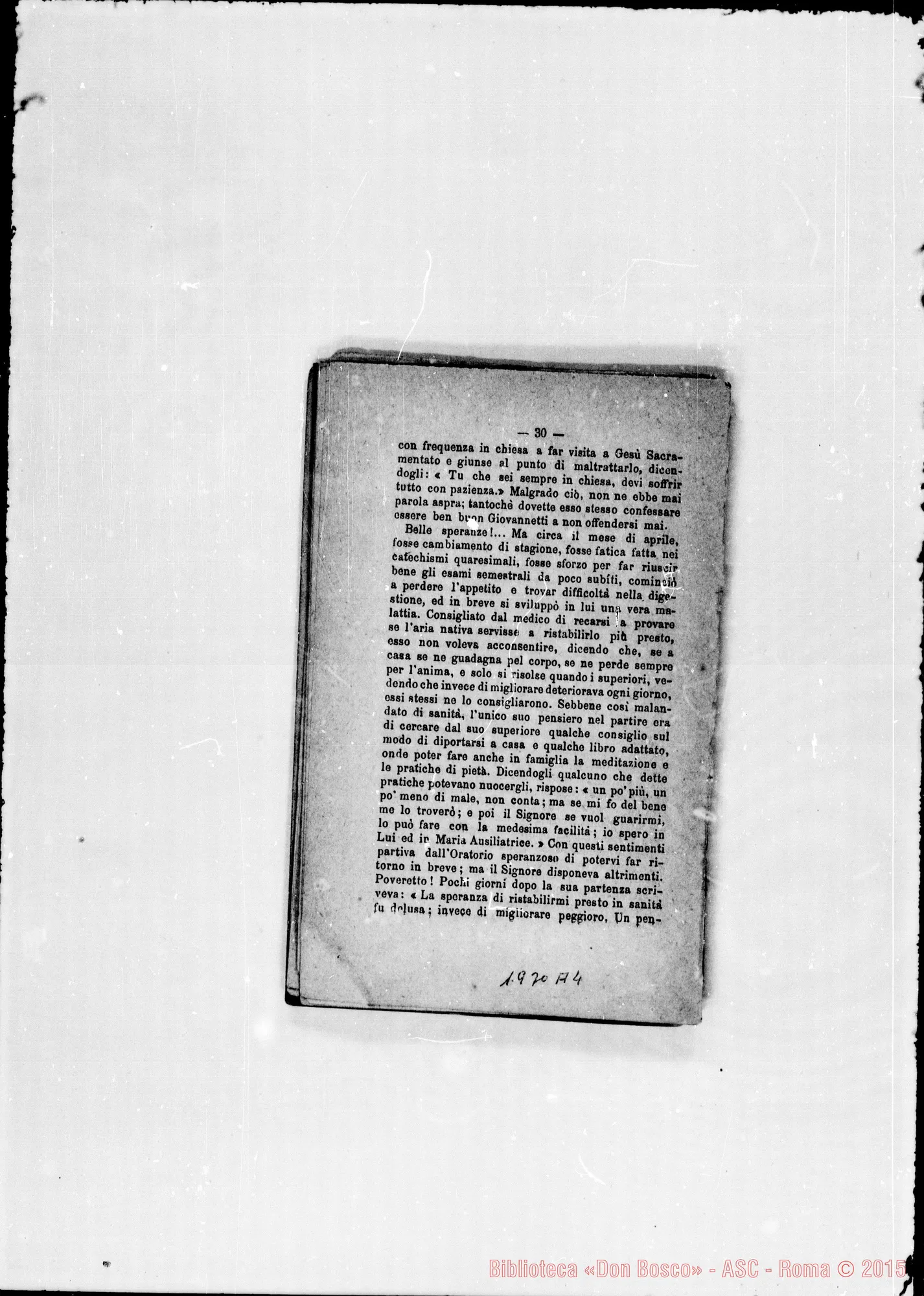 Fotogramma A 4 — 1878 Note autogr. Bosco. Ispettorie: Piemontese- Ligure- Americana- Romana. Note autogr. di D. Rua