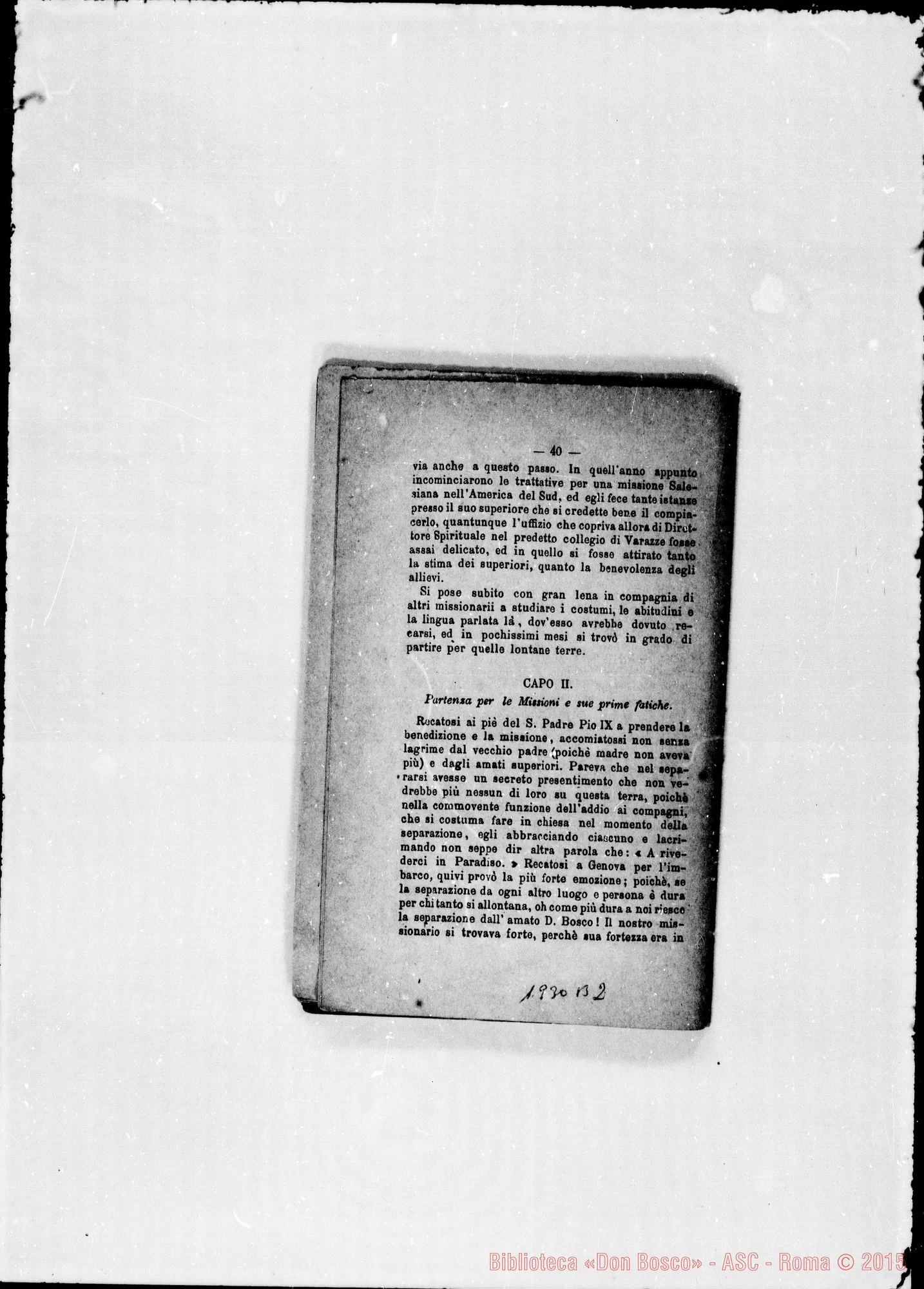 Fotogramma B 2 — 1878 Note autogr. Bosco. Ispettorie: Piemontese- Ligure- Americana- Romana. Note autogr. di D. Rua