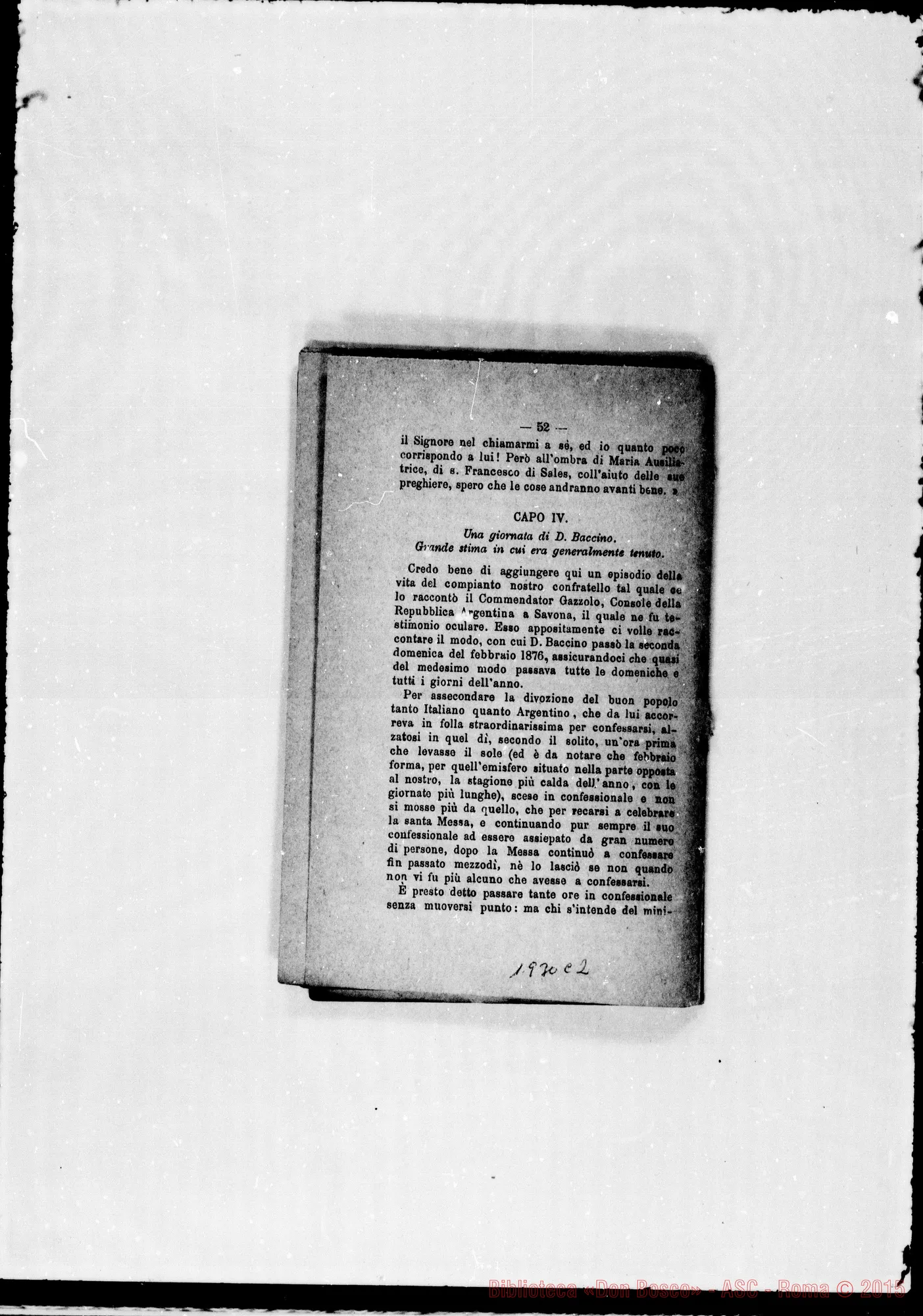 Fotogramma C 2 — 1878 Note autogr. Bosco. Ispettorie: Piemontese- Ligure- Americana- Romana. Note autogr. di D. Rua