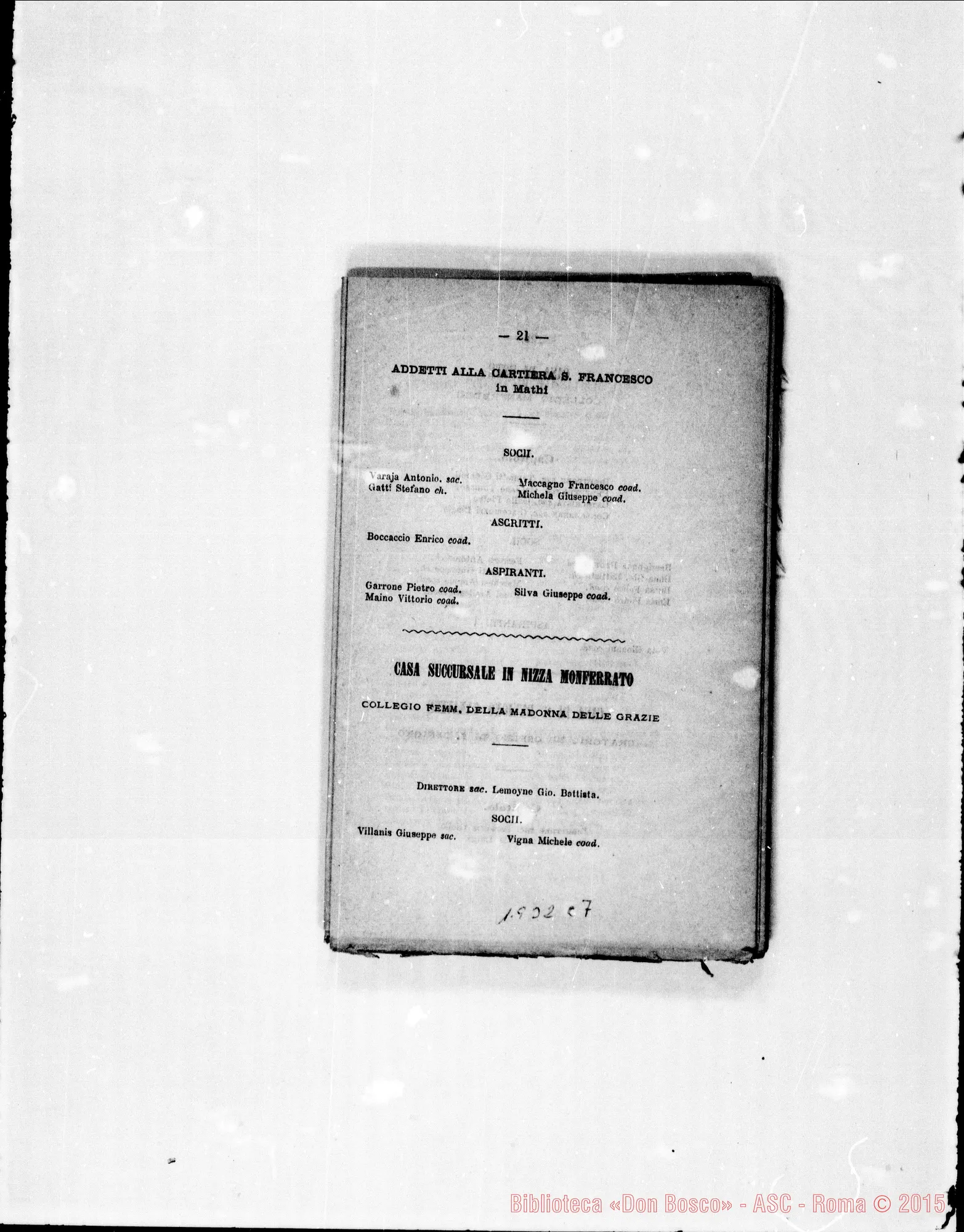 Fotogramma C 7 — 1880 Appare «Tor de’ Specchi» A Roma