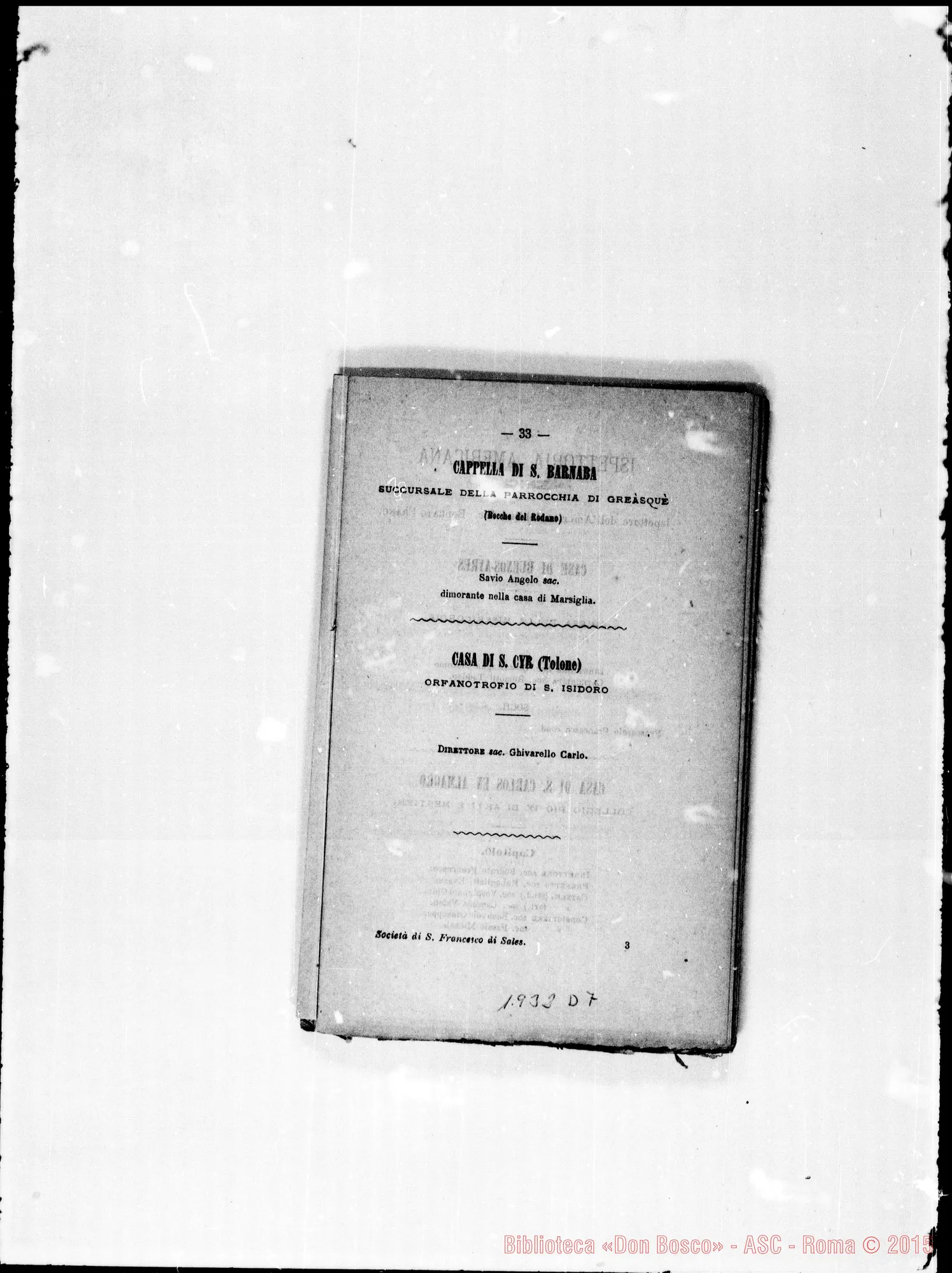 Fotogramma D 7 — 1880 Appare «Tor de’ Specchi» A Roma
