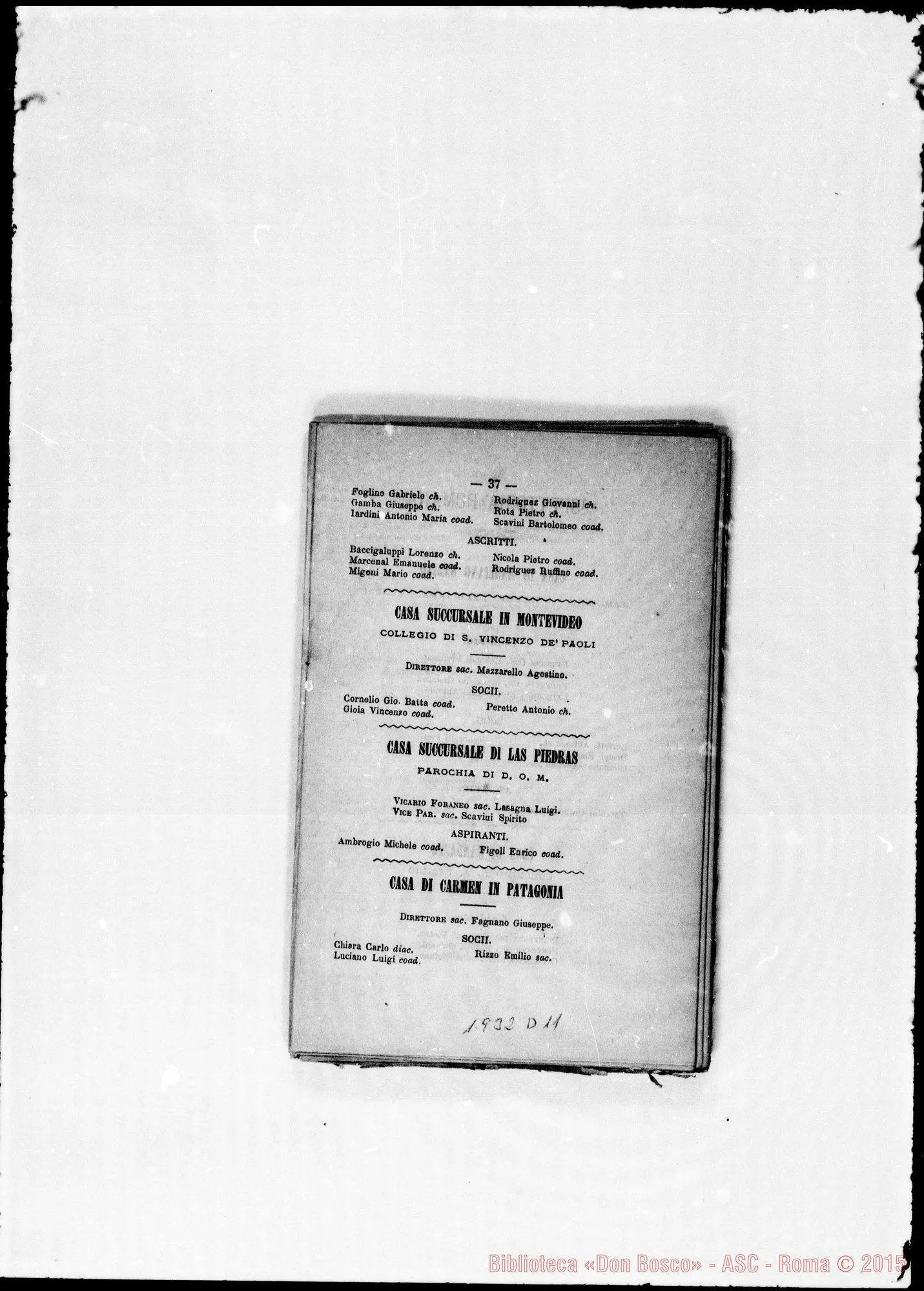 Fotogramma D 11 — 1880 Appare «Tor de’ Specchi» A Roma