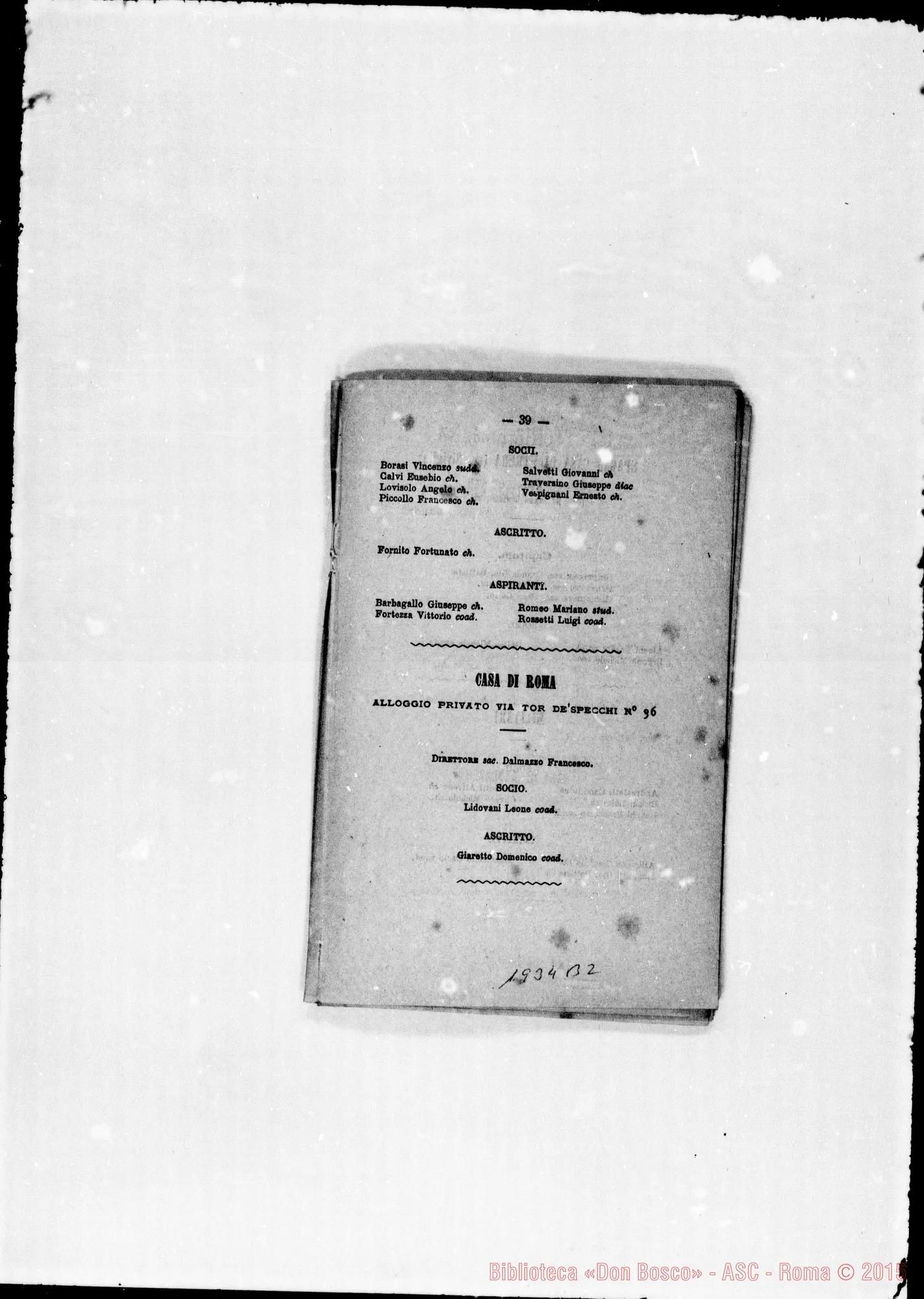 Fotogramma B 2 — 1881 Spariscono le biografie dei salesiani defunti