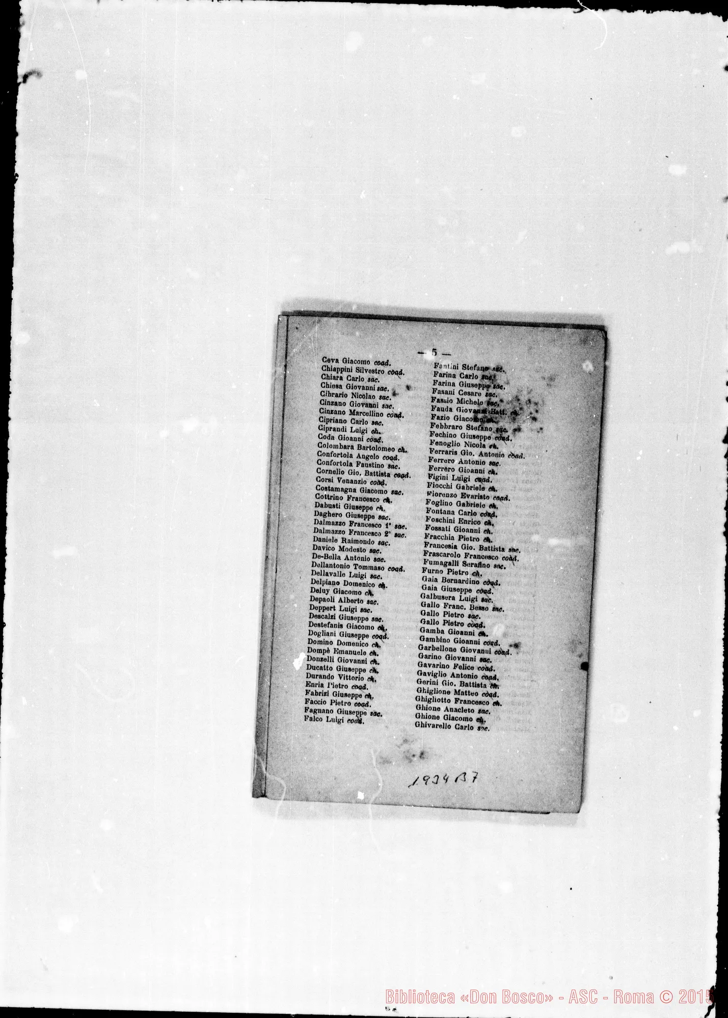 Fotogramma B 7 — 1881 Spariscono le biografie dei salesiani defunti