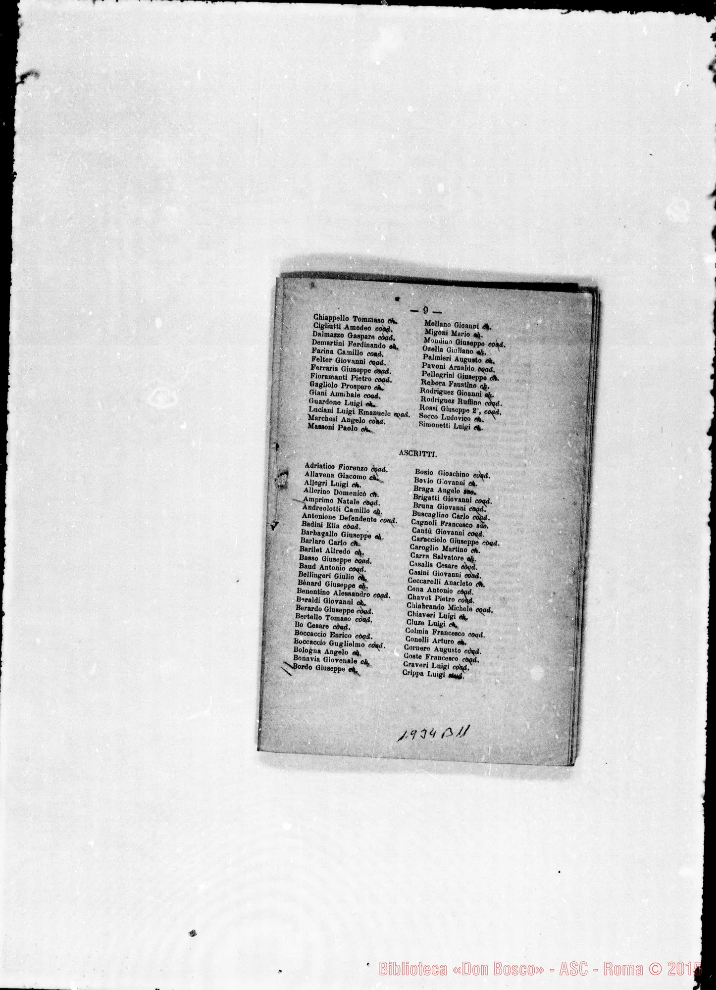 Fotogramma B 11 — 1881 Spariscono le biografie dei salesiani defunti