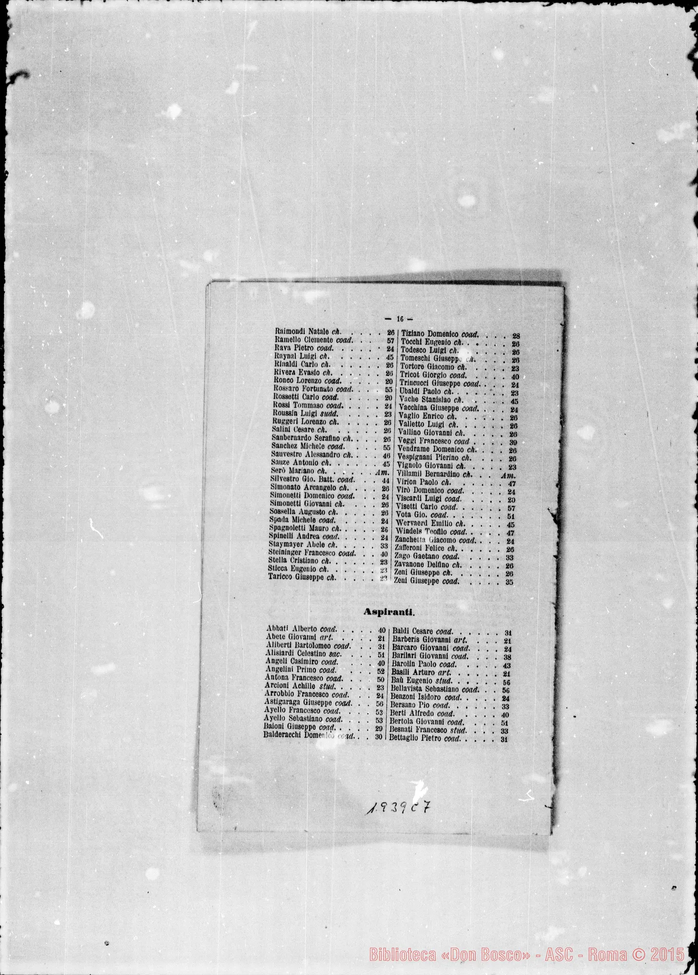 Fotogramma C 7 — 1888 Don Michele Rua: Rettor Maggiore
