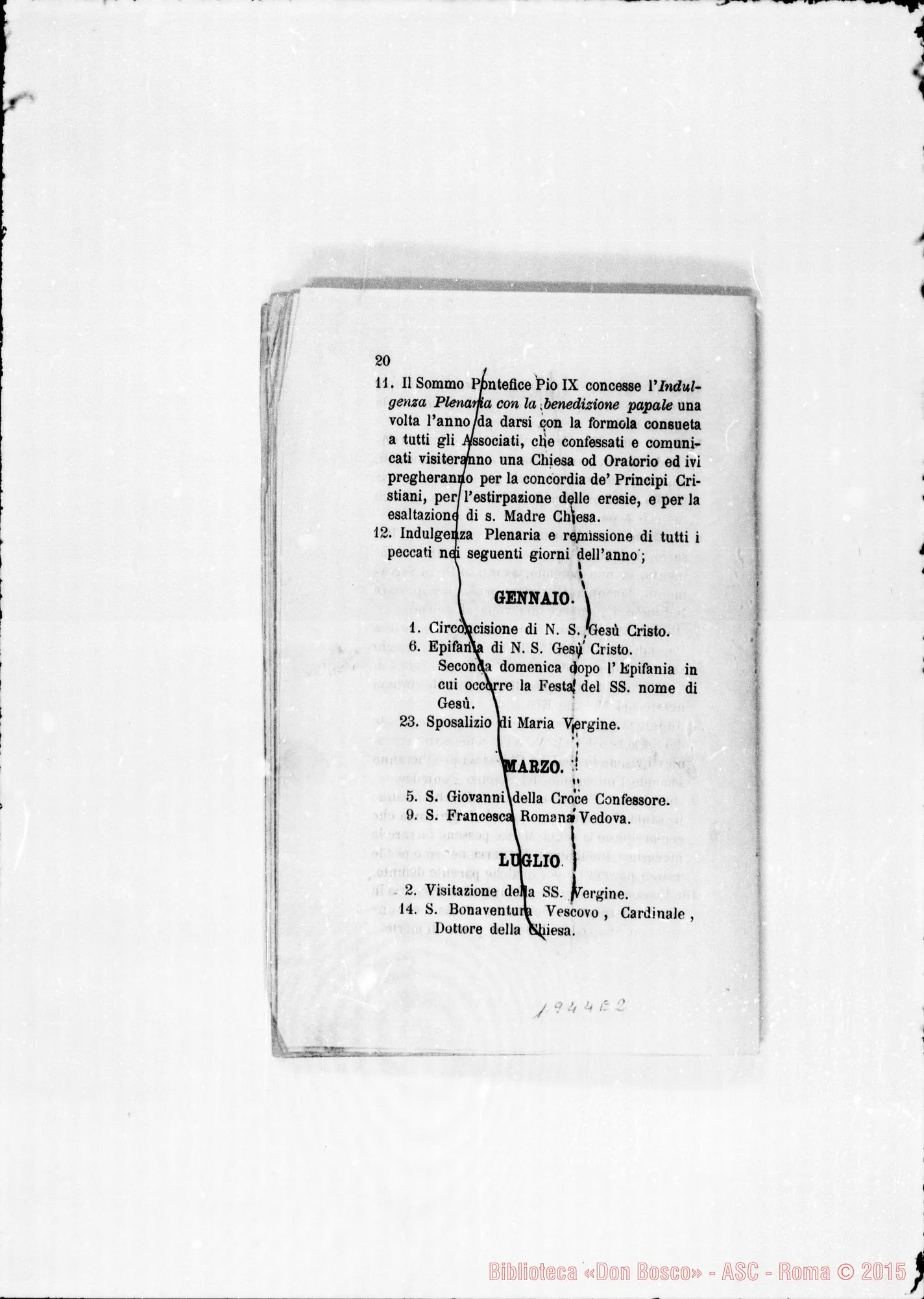 Fotogramma E 2 — Prefazione alle prime Costituzioni. Ms. Bonetti