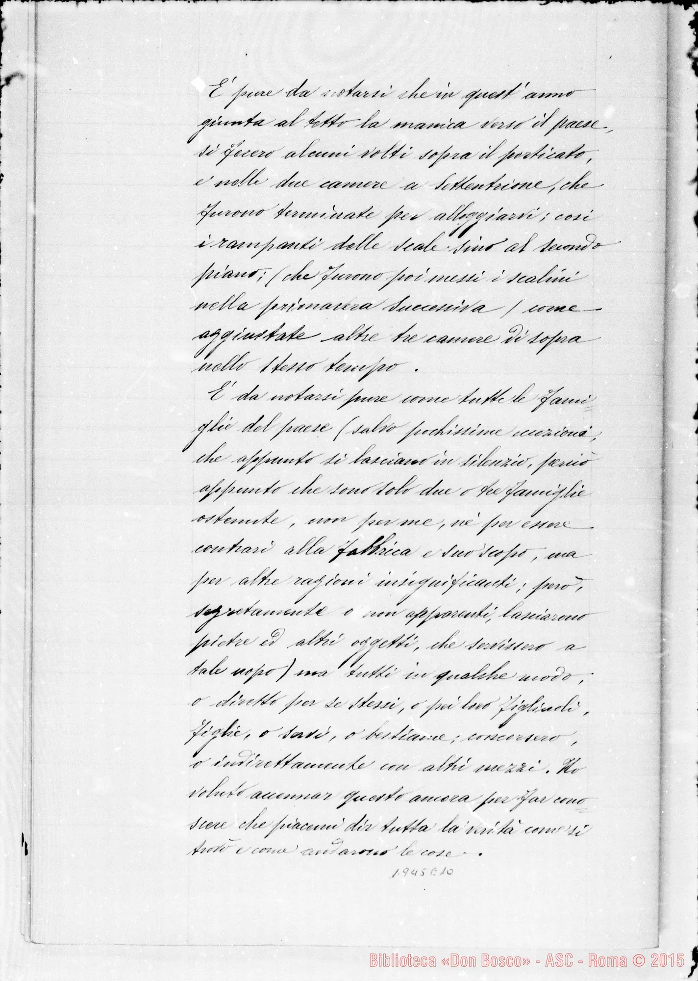 Fotogramma E 10 — Spese riguardanti la… fabbrica… A Borgoalto (1864). Ms.
