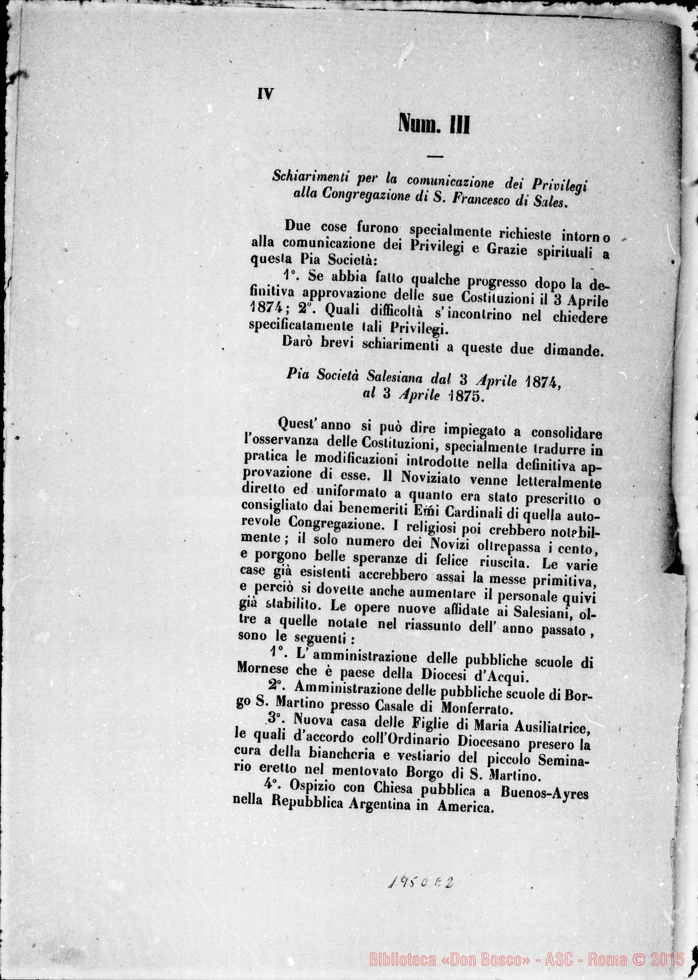 Fotogramma E 2 — «Mese di agosto 1875…» Sommario. Diverse autogr. Bosco
