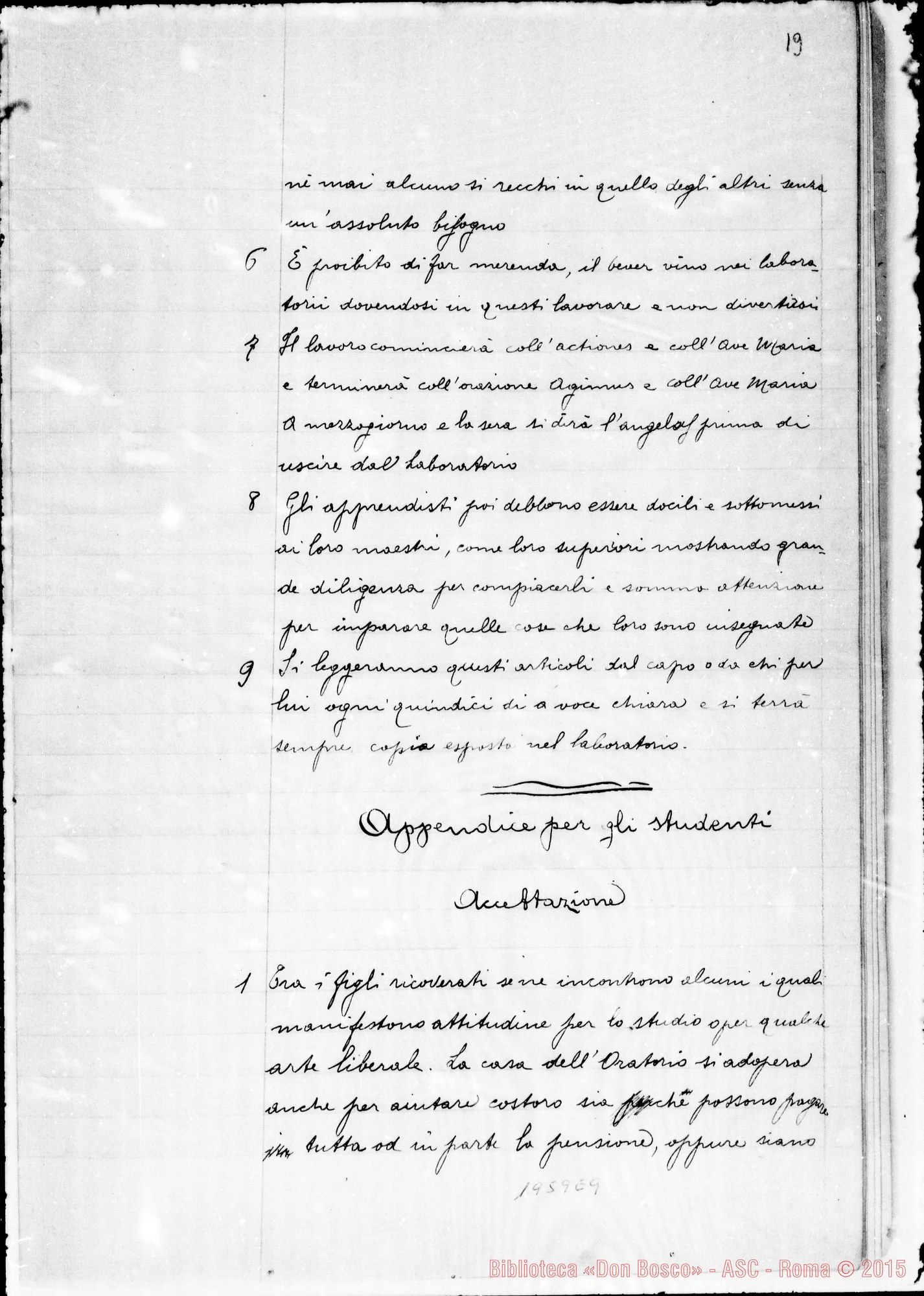 Fotogramma E 9 — Copia ms. dell’anno 1852