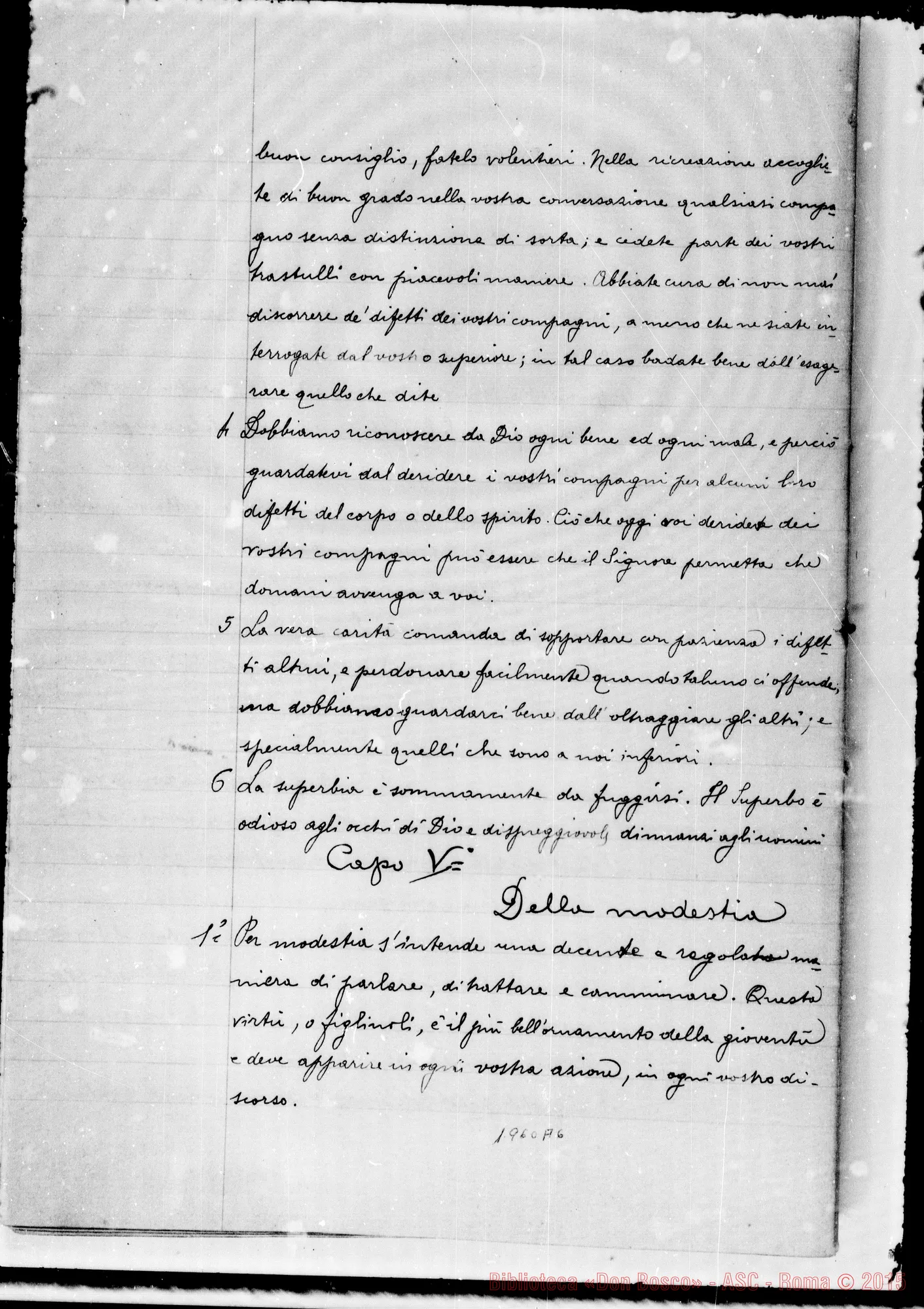 Fotogramma A 6 — Copia ms. dell’anno 1852