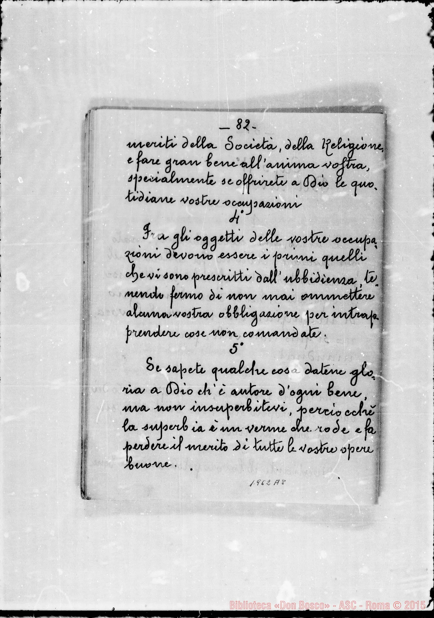 Fotogramma A 8 — Copia ms. tardiva (1867)
