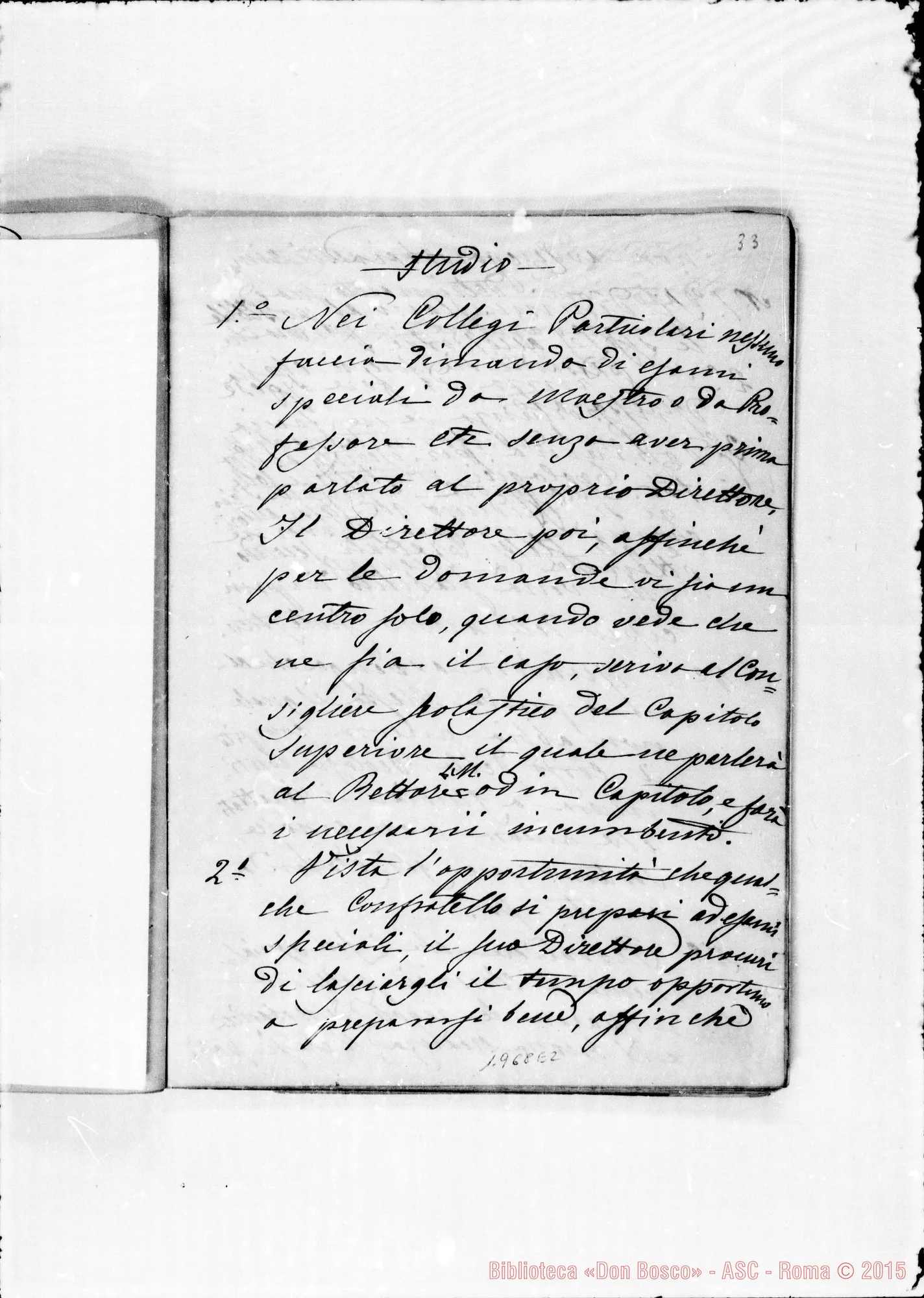 Fotogramma E 2 — Regolamento per le case: Uffici particolari… Ms. Berto