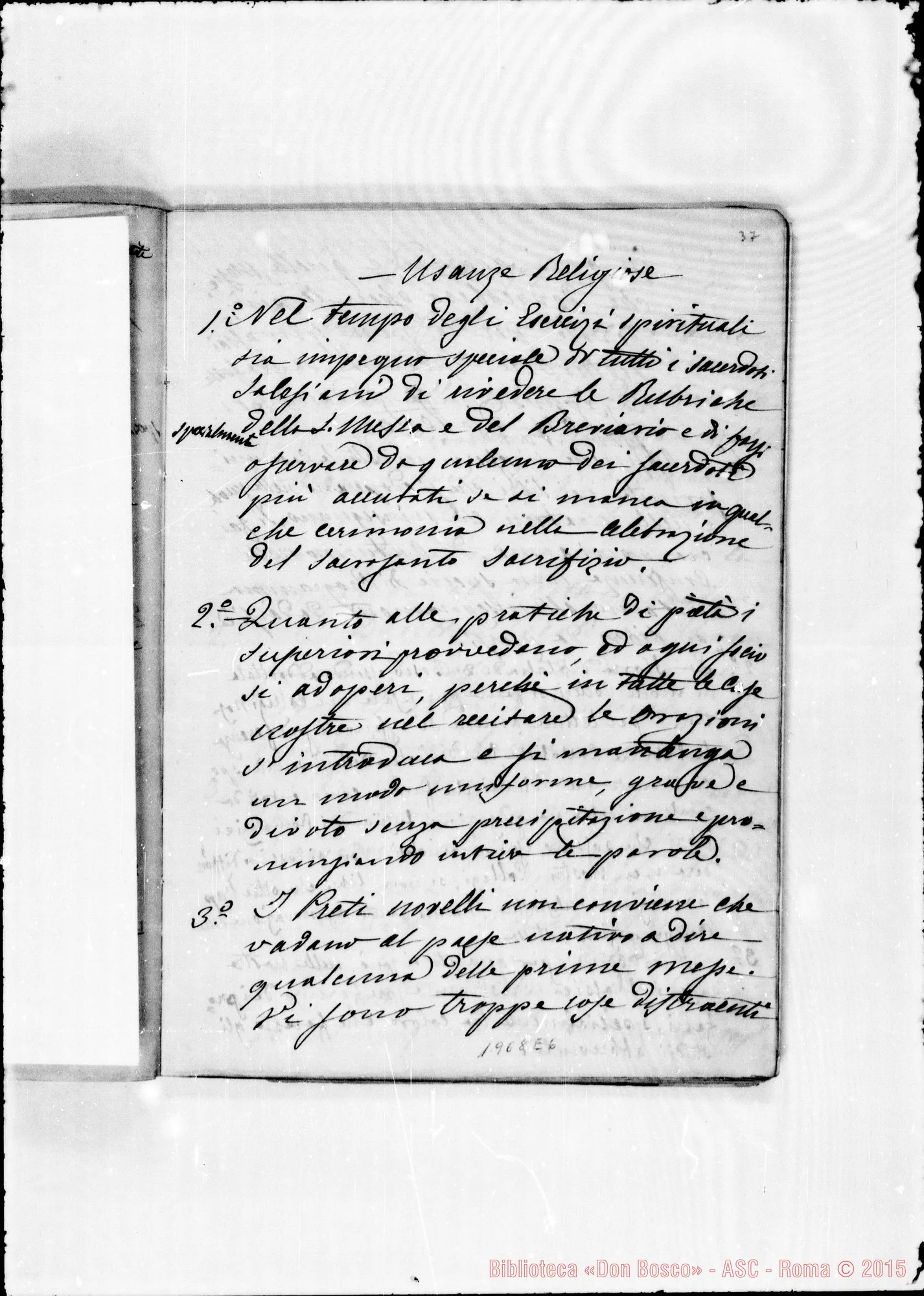 Fotogramma E 6 — Regolamento per le case: Uffici particolari… Ms. Berto