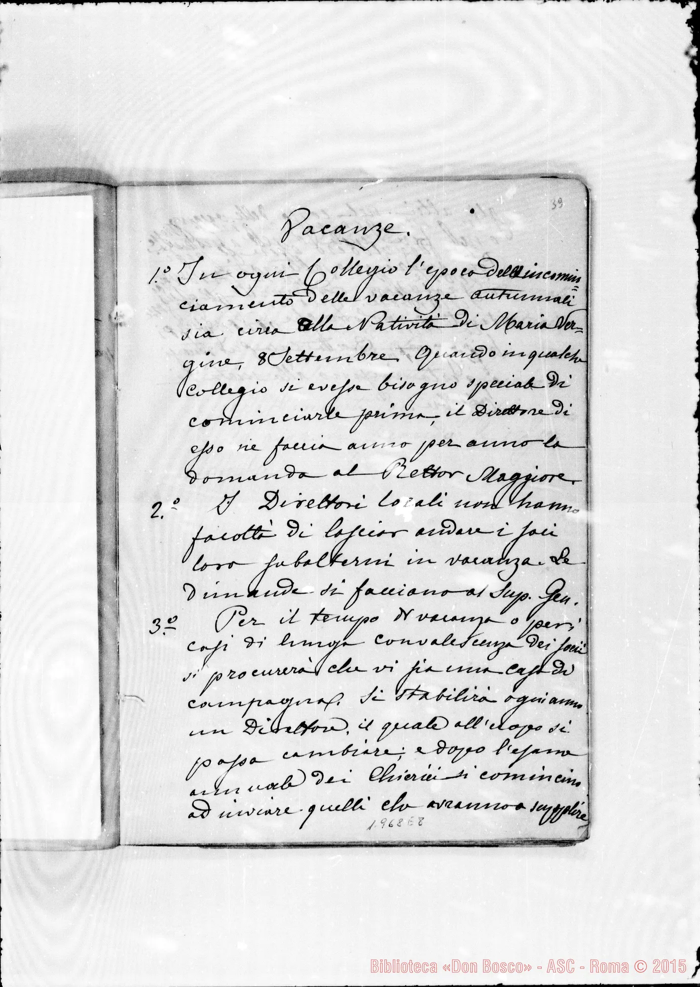 Fotogramma E 8 — Regolamento per le case: Uffici particolari… Ms. Berto