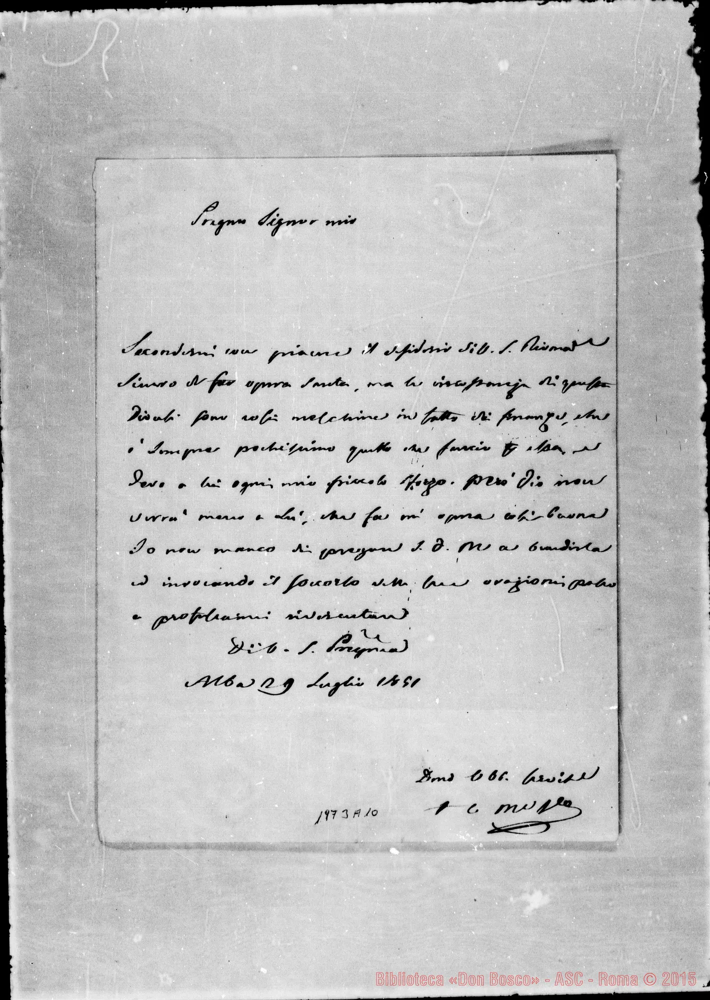 Fotogramma A 10 — Costanzo Michele Fea, vesc. di Alba-Bosco