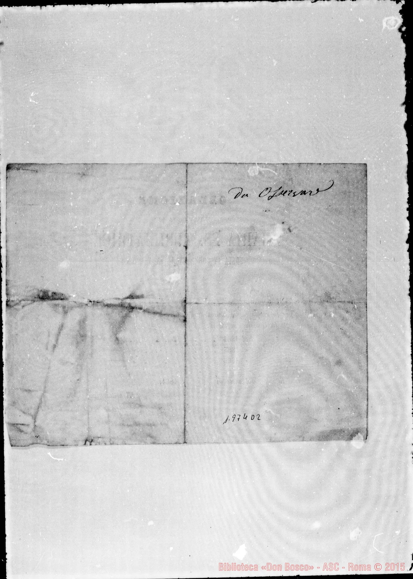 Fotogramma D 2 — Attestati di offerte per l’erigendo Santuario. Qualcuno ha autografo di Don Bosco