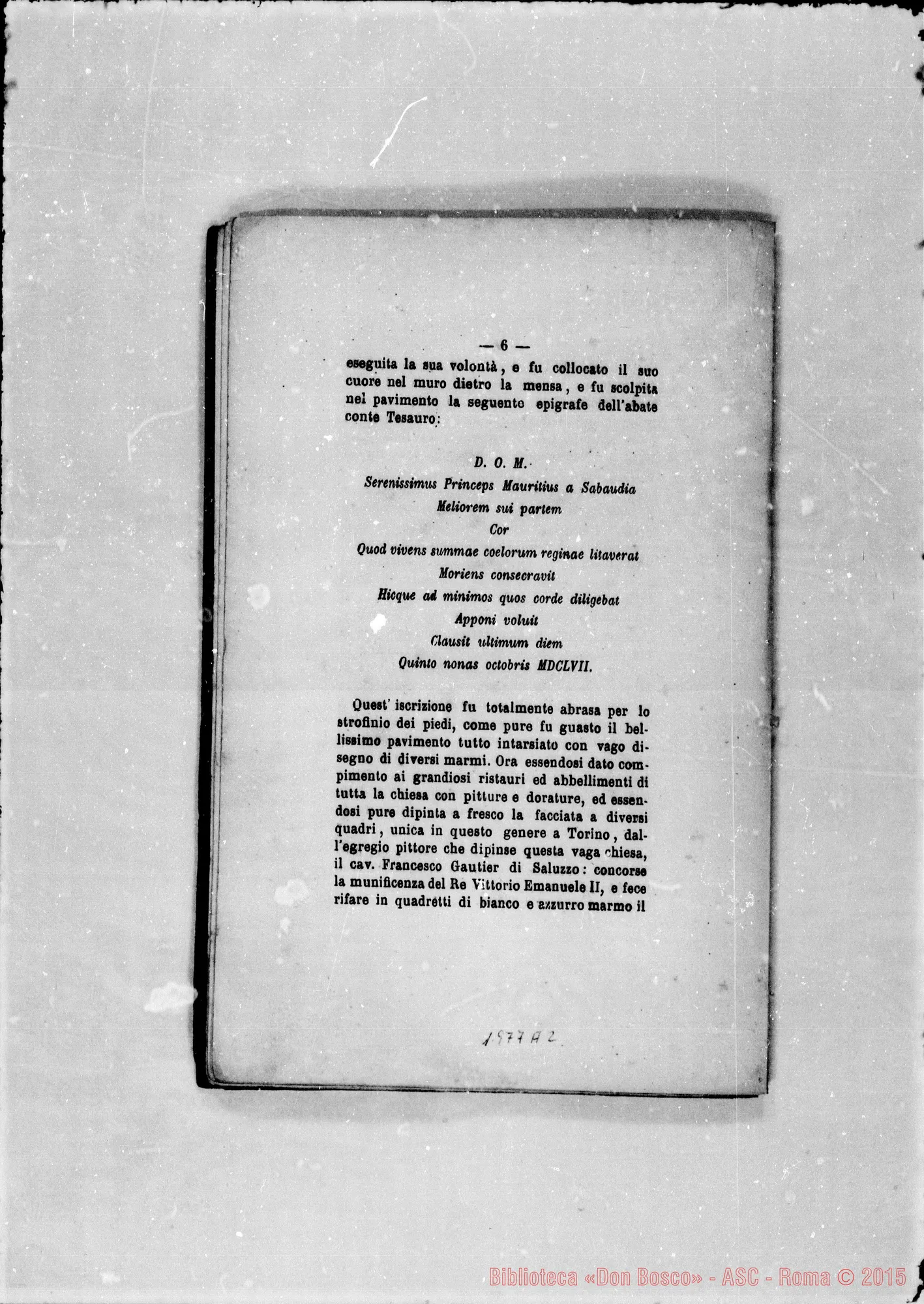 Fotogramma A 2 — Divozione alla Madonna Ausiliatrice. Stampato nel 1865
