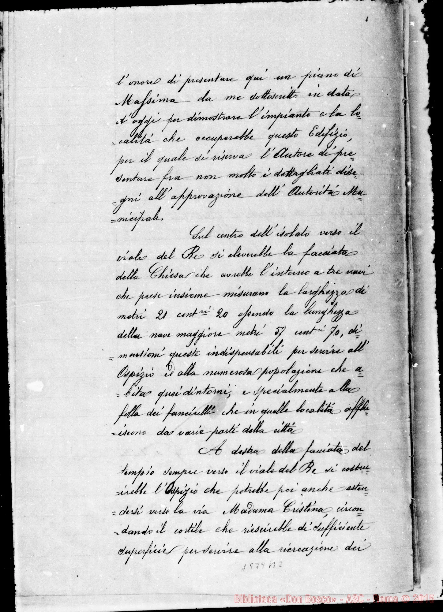 Fotogramma B 2 — Presentazione, per parte di D. Bosco, dei Disegni, Relazione E Perizia… Pratica di diversi documenti con firme autogr. Bosco