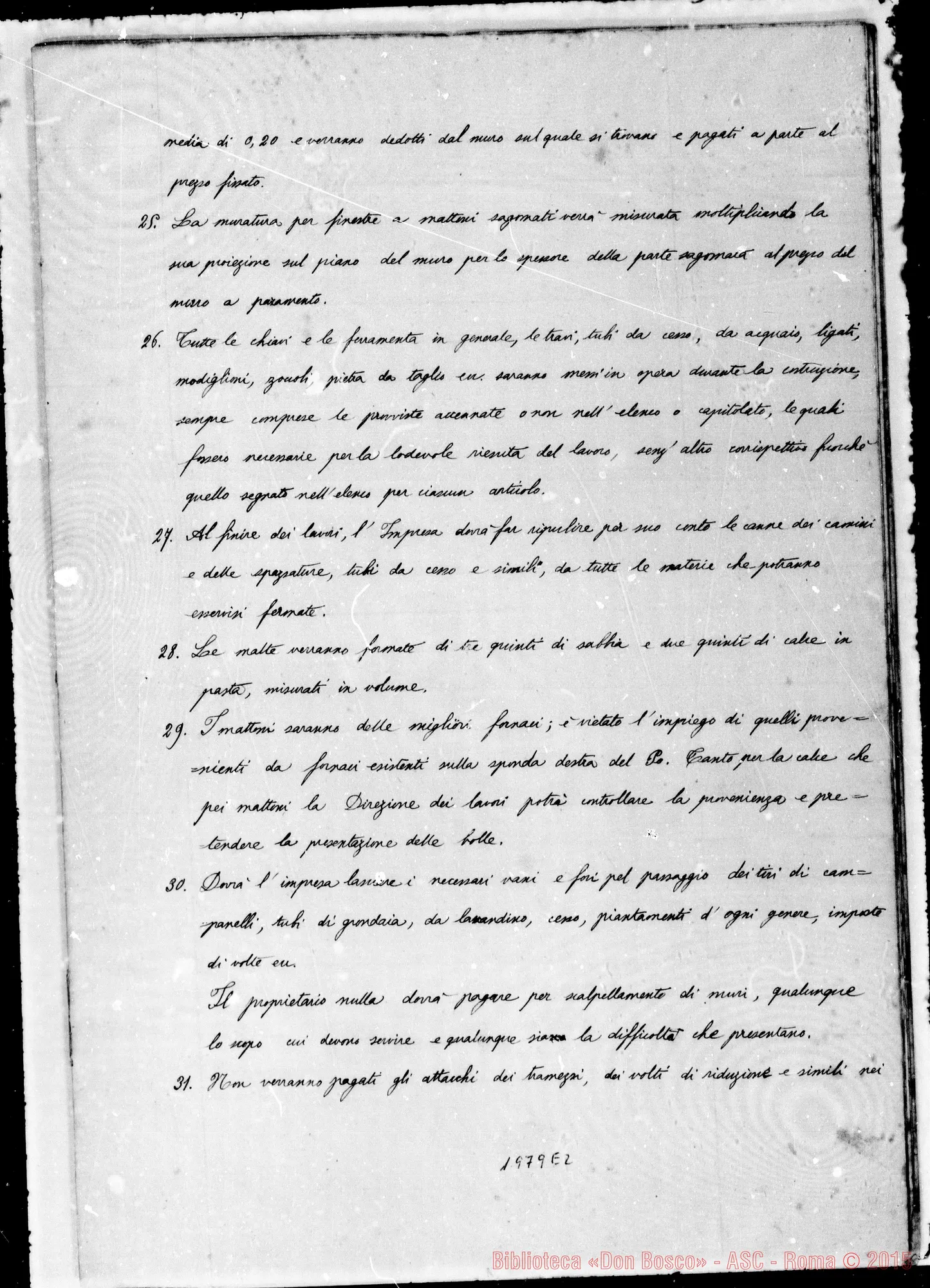 Fotogramma E 2 — Capitolato delTOspizio di S. Giovanni Evangelista, con firme autogr.