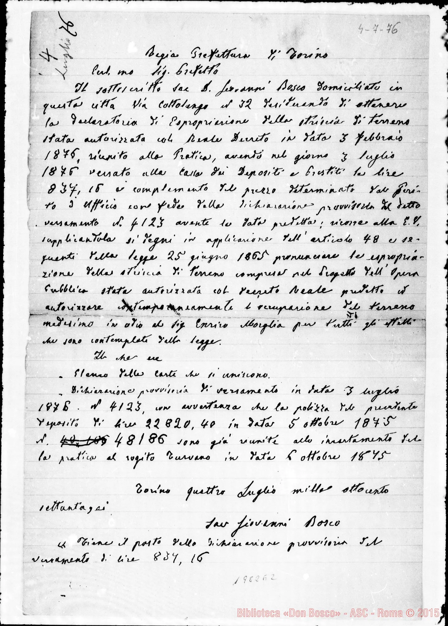 Fotogramma E 2 — Bosco-Prefetto di Torino. Copia di D. Lemoyne