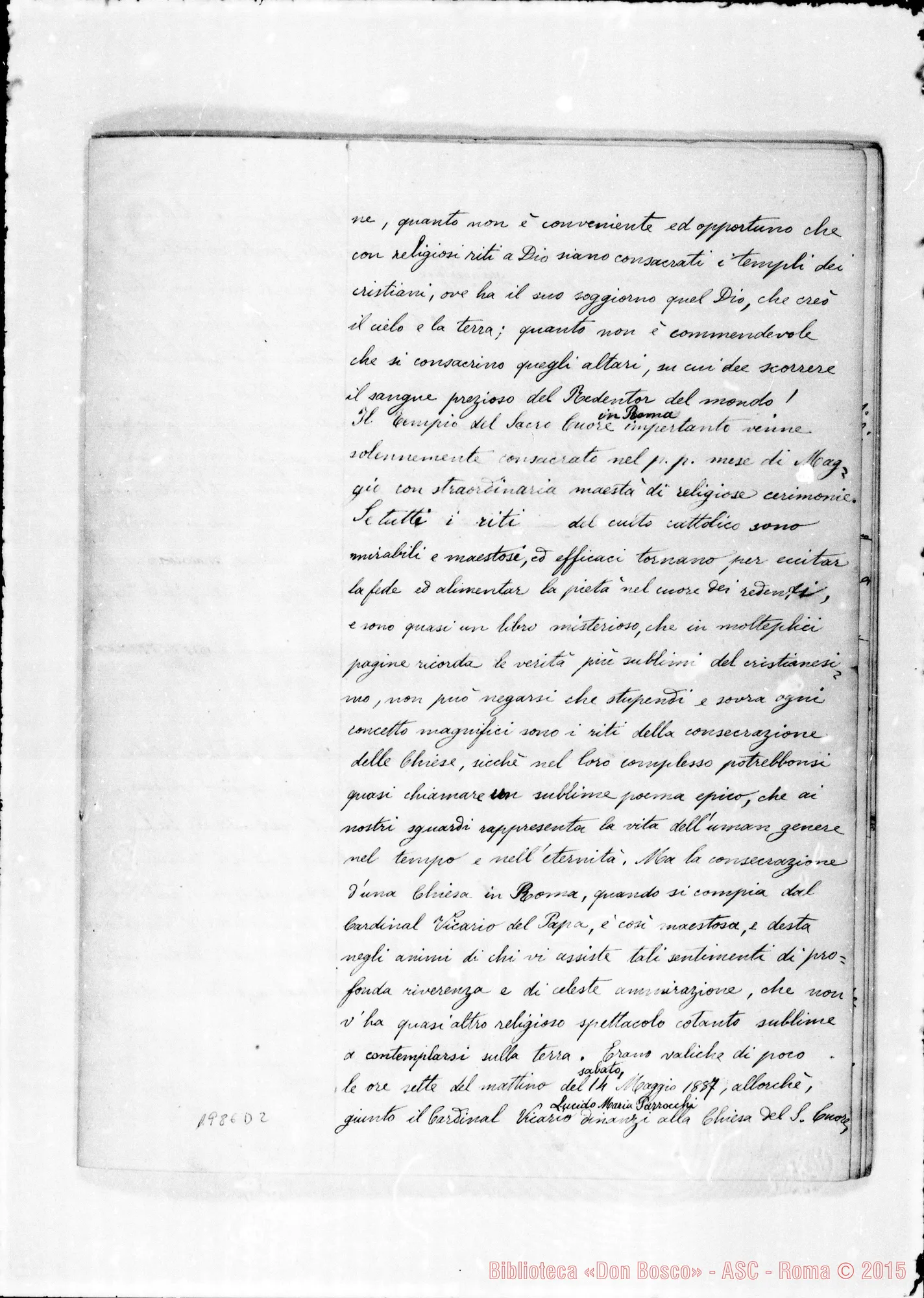 Fotogramma D 2 — L’Erezione E la consacrazione del Tempio