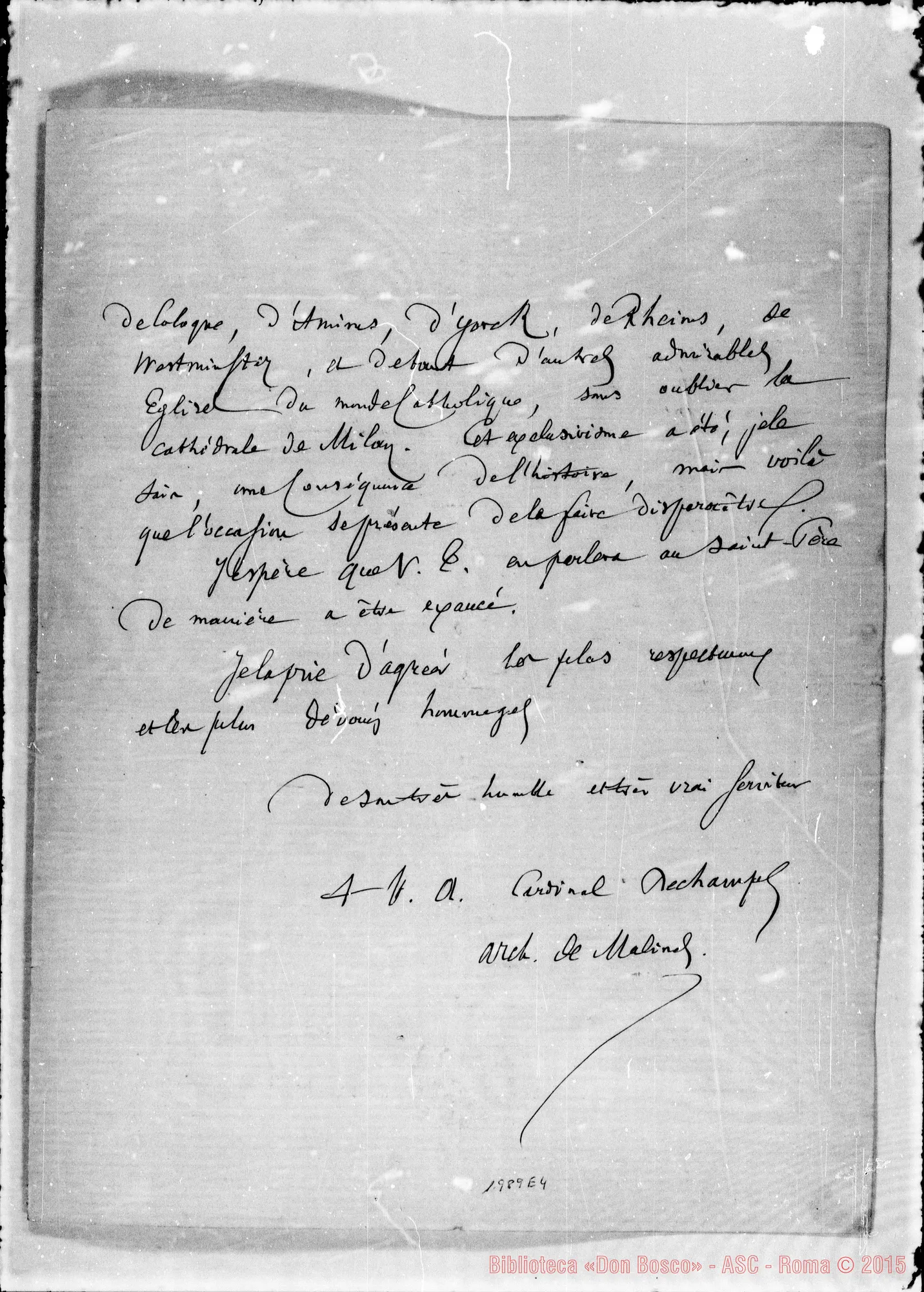 Fotogramma E 4 — Card. Dechamps-Card. La Valletta. (ASC 59)