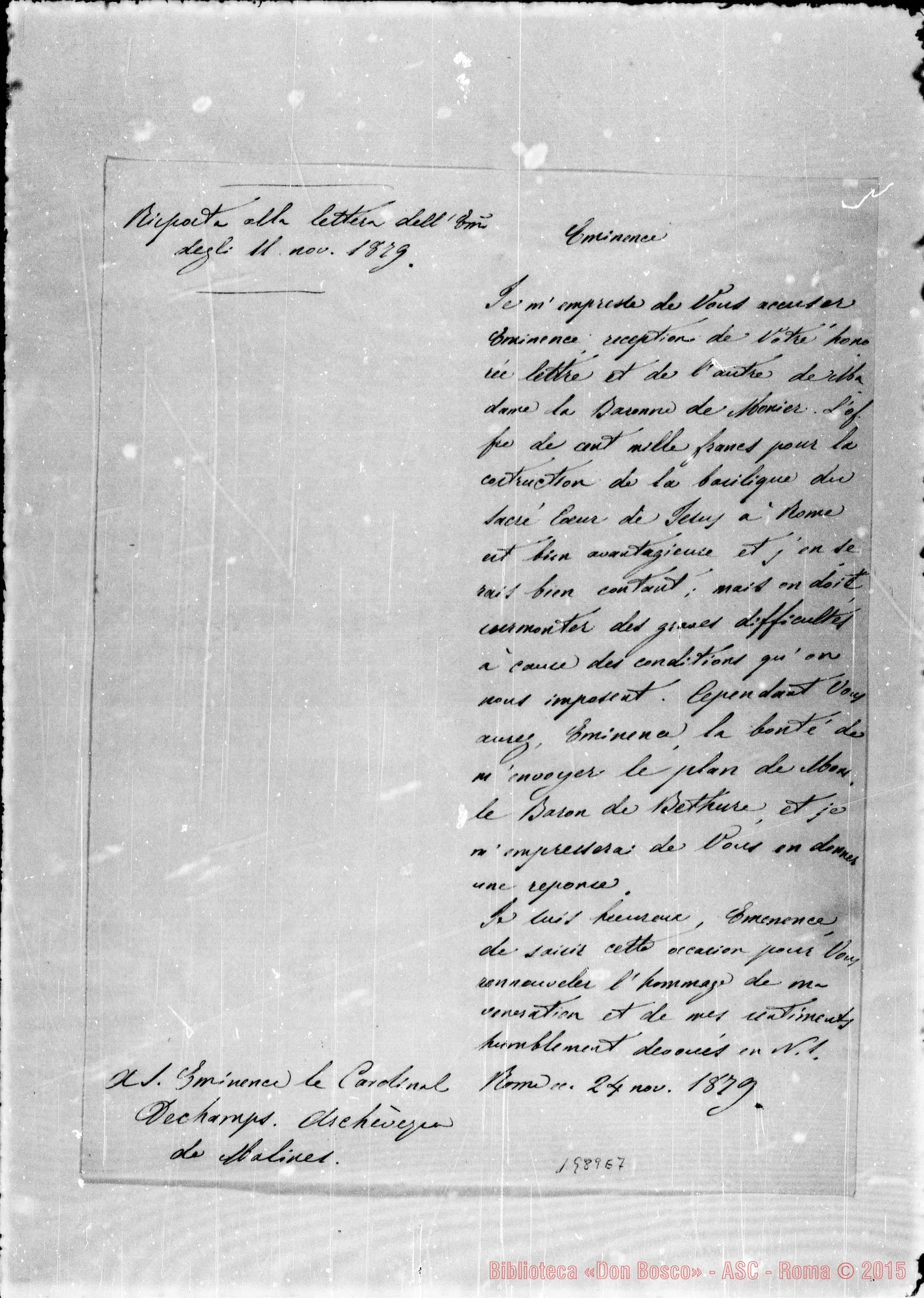 Fotogramma E 7 — La Valletta-Card. Dechamps. (ASC 59)
