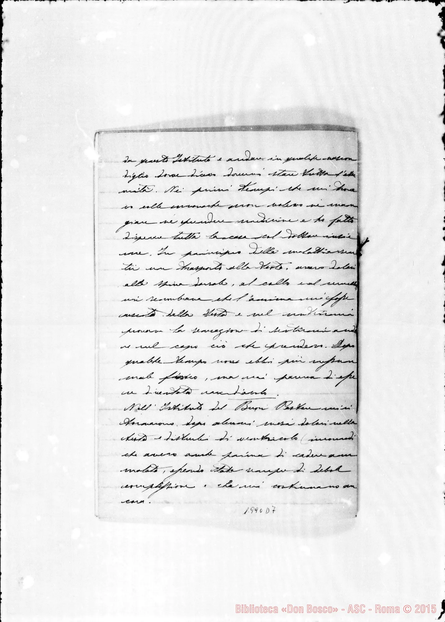 Fotogramma D 7 — Relazione