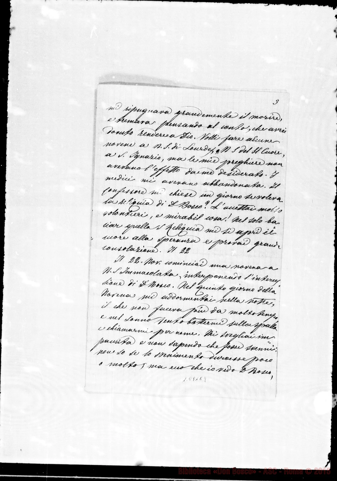 Fotogramma E 9 — Relazione