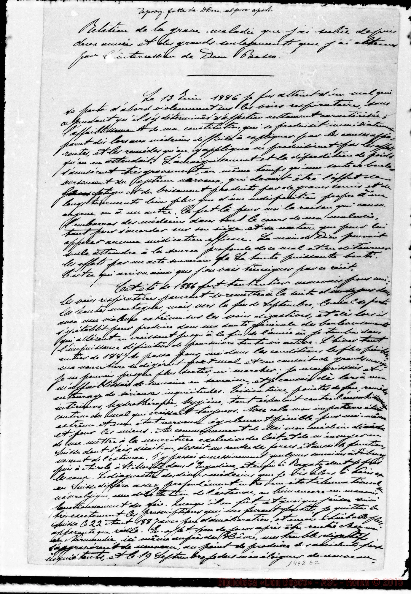Fotogramma E 2 — Relazione