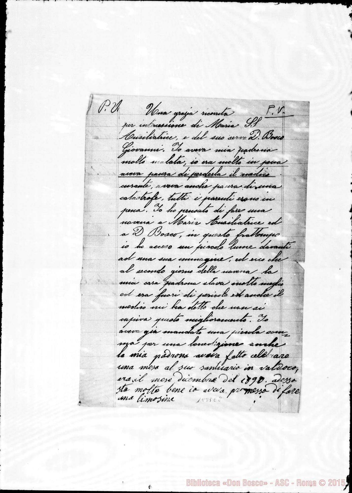Fotogramma E 8 — » «Una grazia ricevuta»
