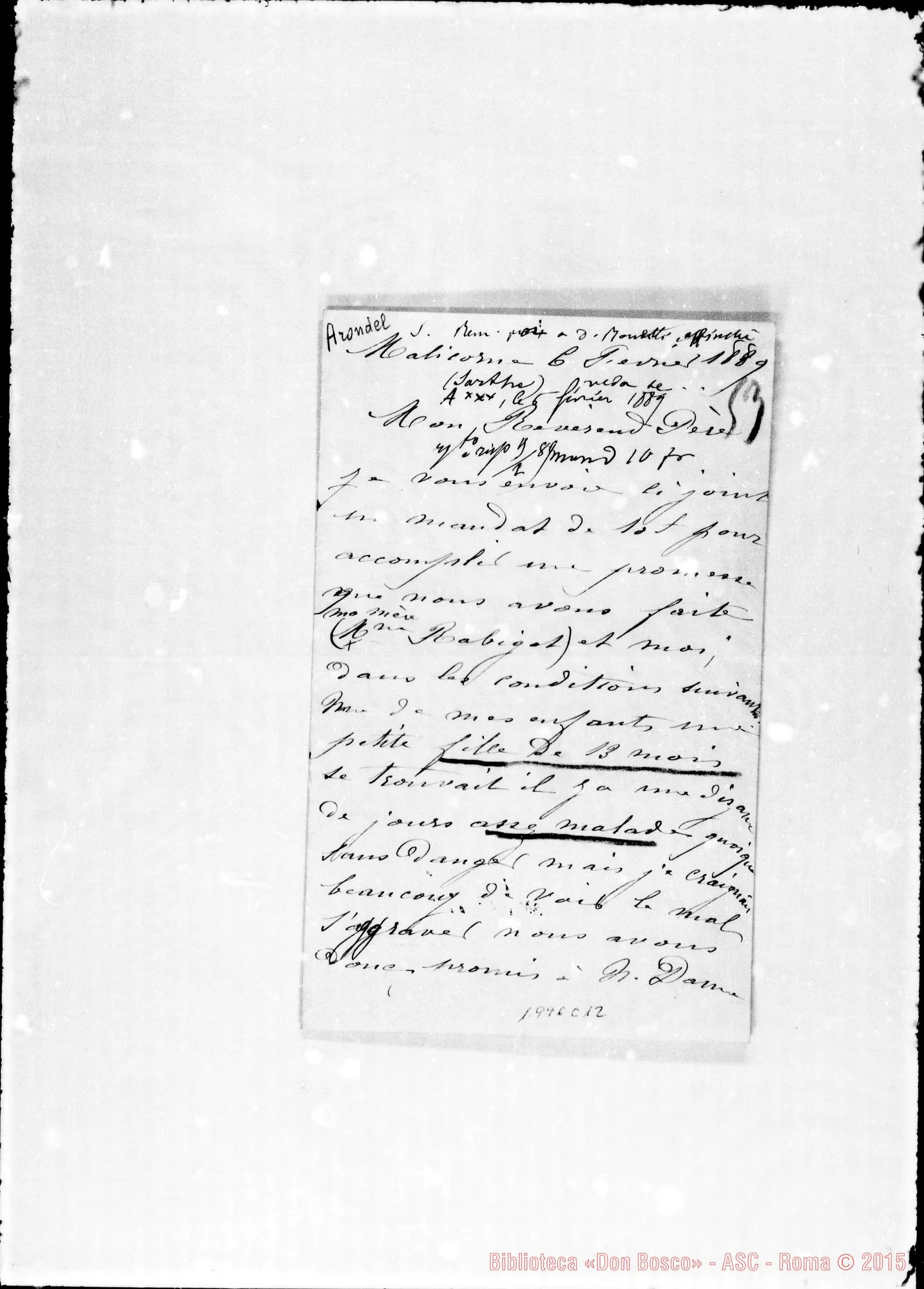 Fotogramma C 12 — Arondel-Mon Révérend Pére