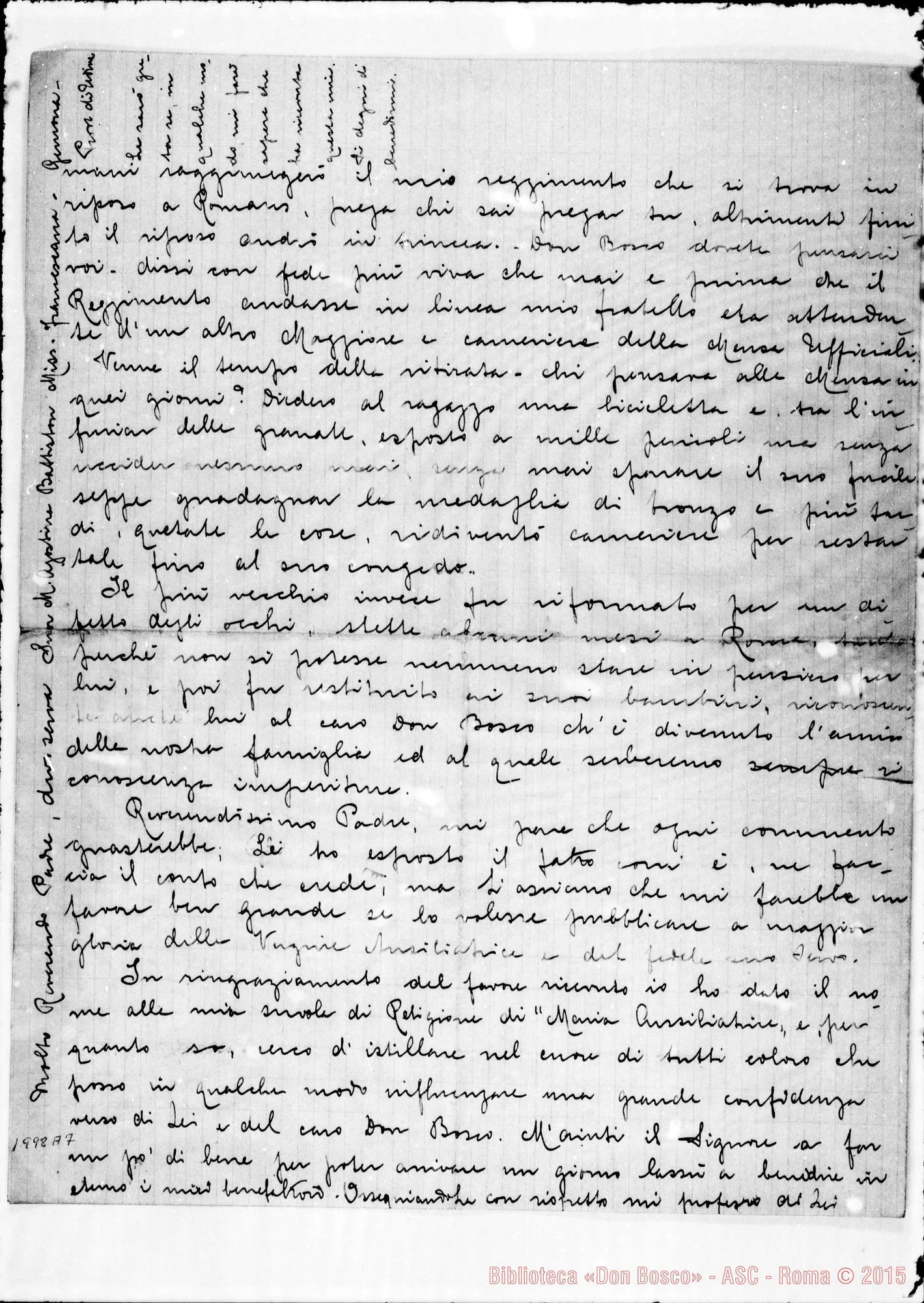 Fotogramma A 7 — Battiston Agostina. Lettera A D. Albera. Relazione di grazia
