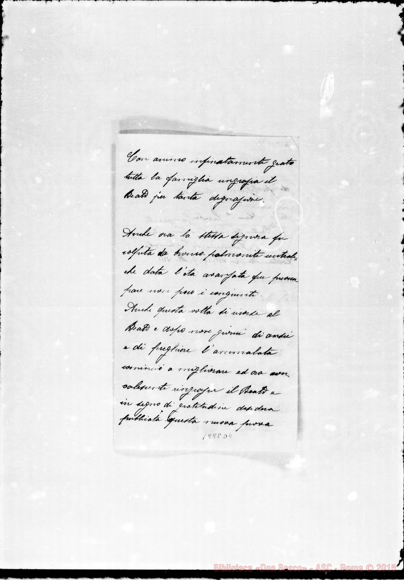 Fotogramma D 4 — Benintendi, signora. Grazia del Beato D. Bosco
