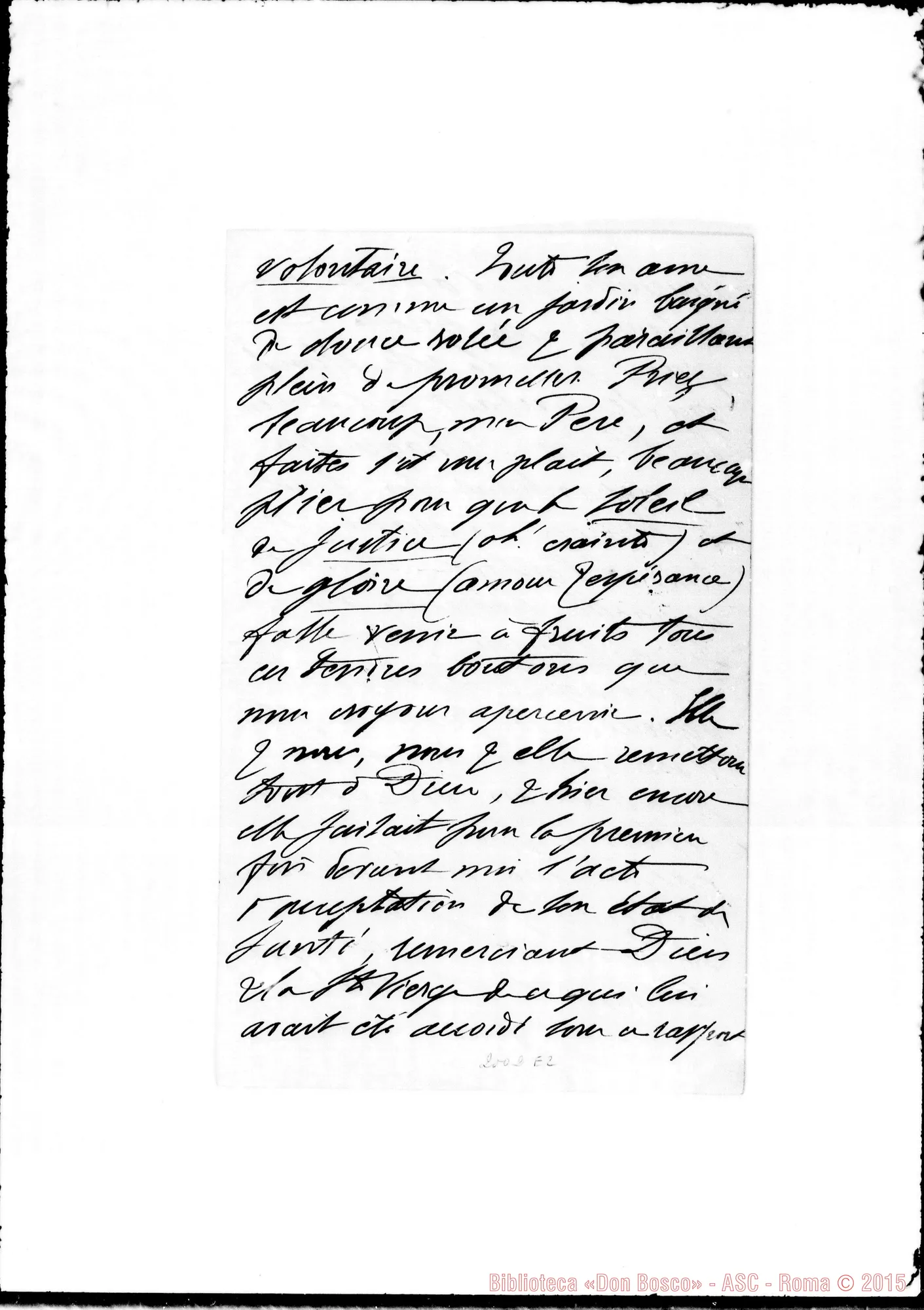 Fotogramma E 2 — Bourmont: Relazione