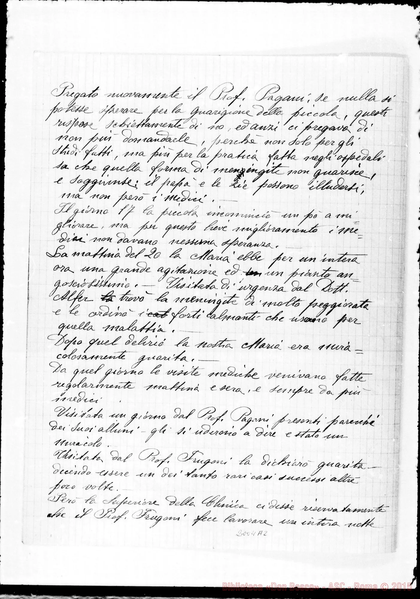 Fotogramma A 2 — Relazione