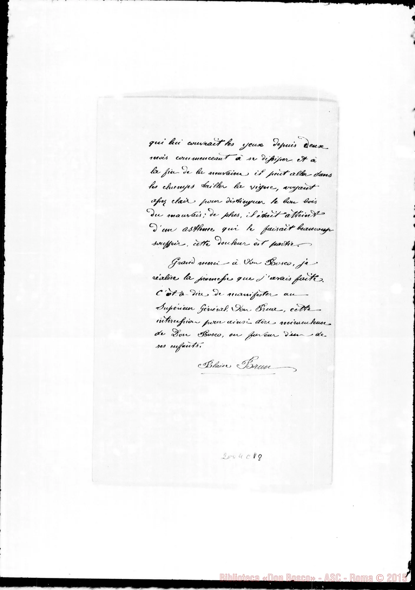 Fotogramma C 8 — Brun Biagio: Grace obtenue