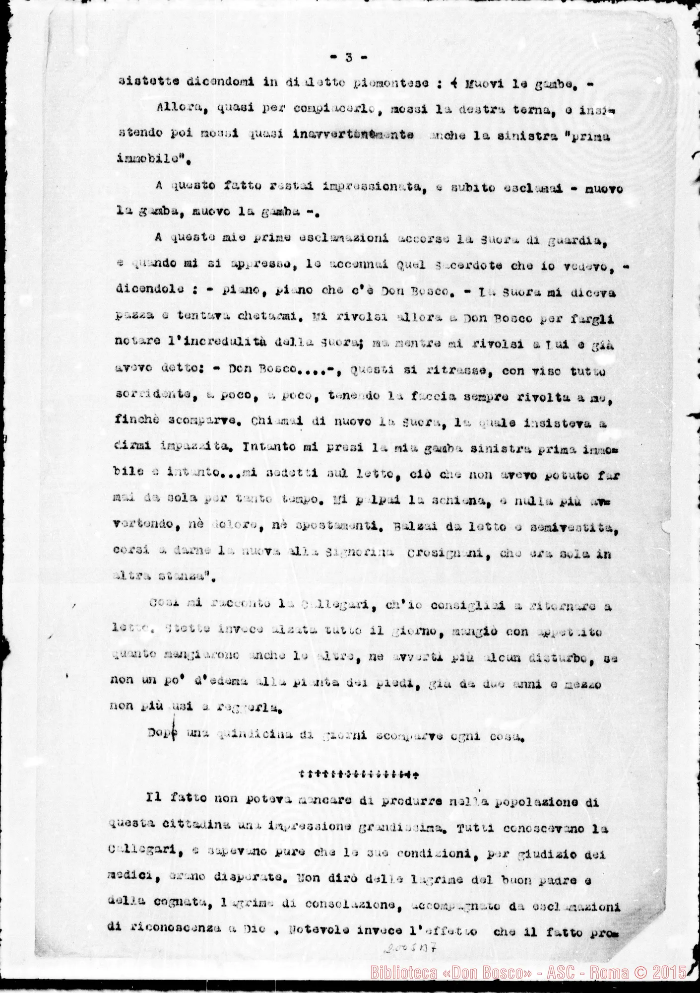 Fotogramma B 7 — Lettera del Cappellano, D. Vittorio Zanelli