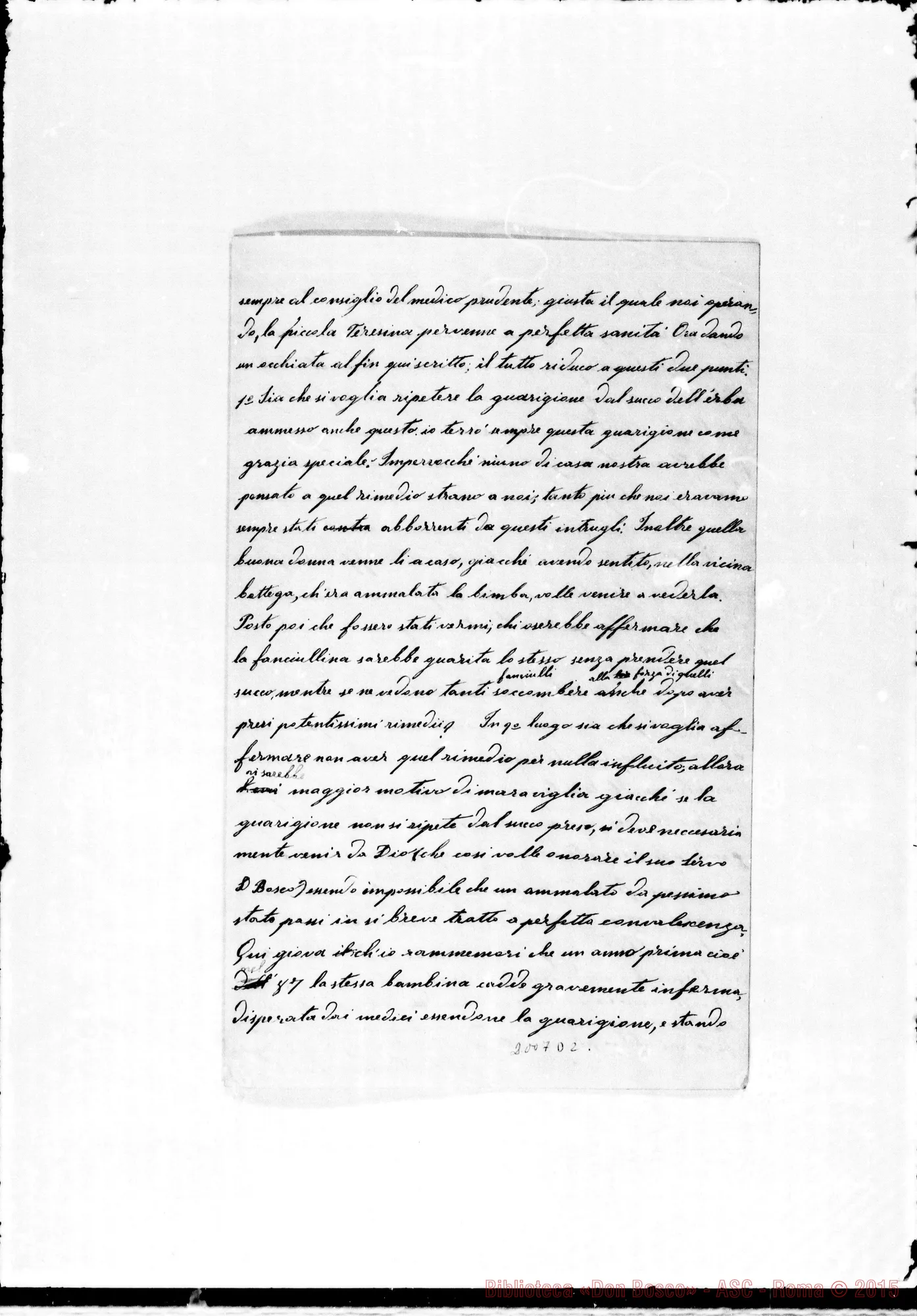 Fotogramma D 2 — Cassola Paolo: Relazione