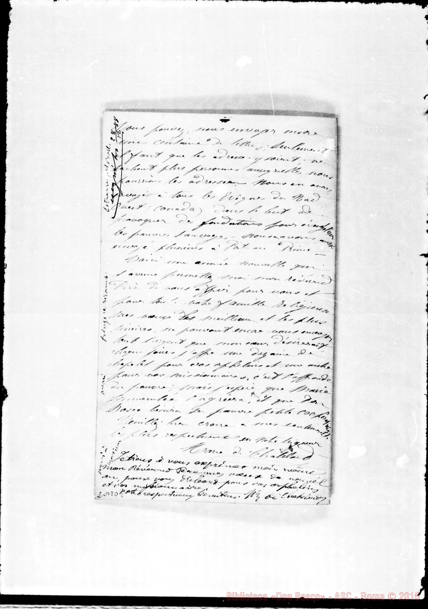 Fotogramma D 2 — Chatelard Marie de: Relazione