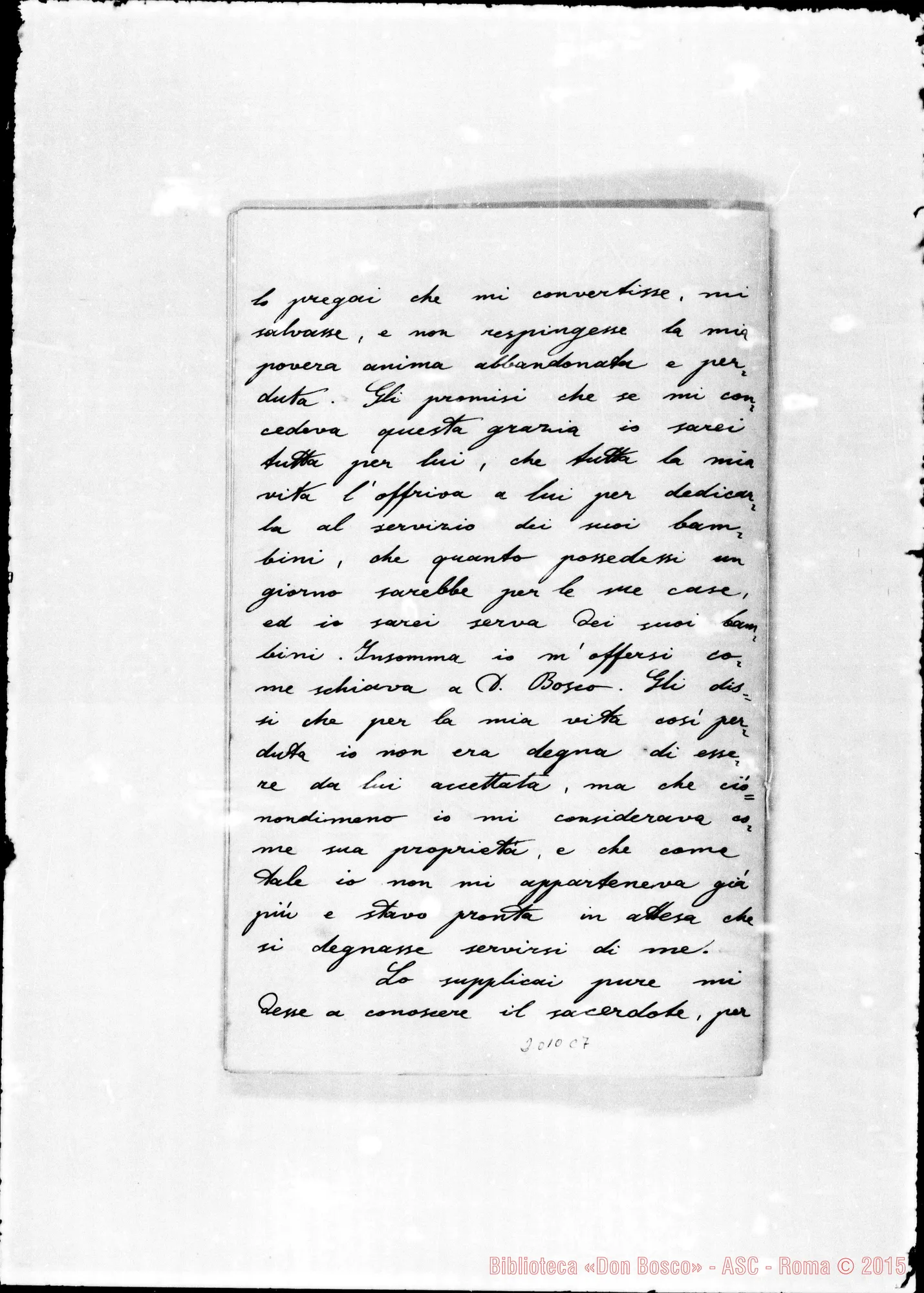 Fotogramma C 7 — Relazione in lingua italiana