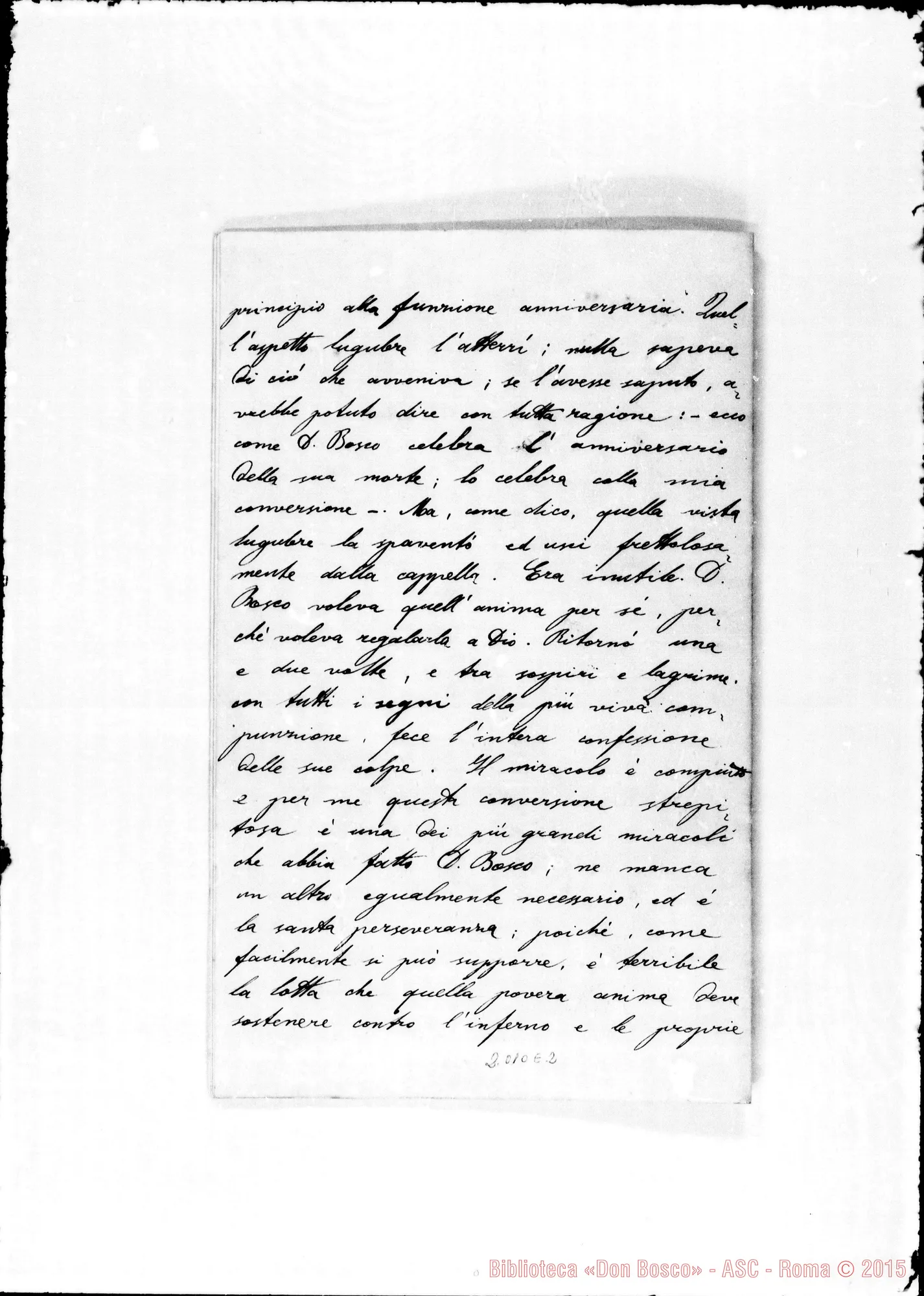 Fotogramma E 2 — Evasio R.-Rev.mo Superiore