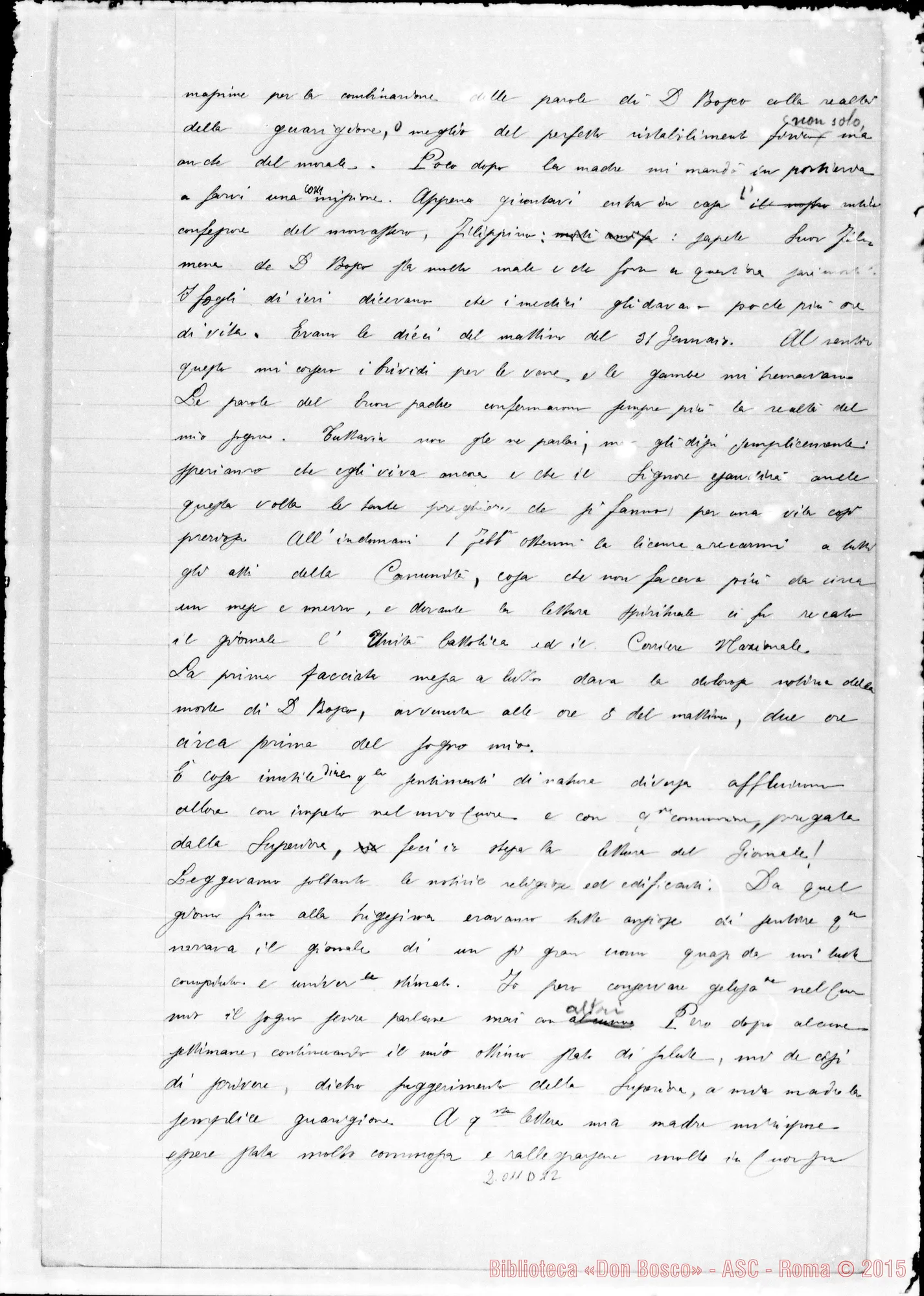 Fotogramma D 12 — «Nell’anno 1887…» Relazione
